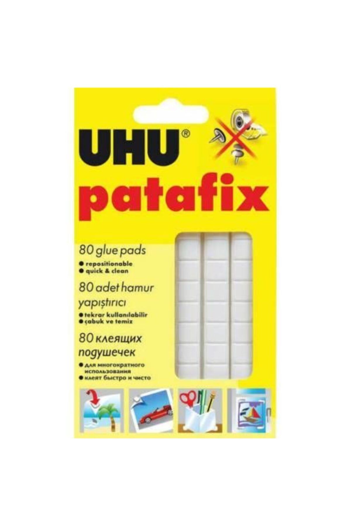 Genel Markalar Uhu Patafix Sakız Yapıştırıcı 80 Adet
