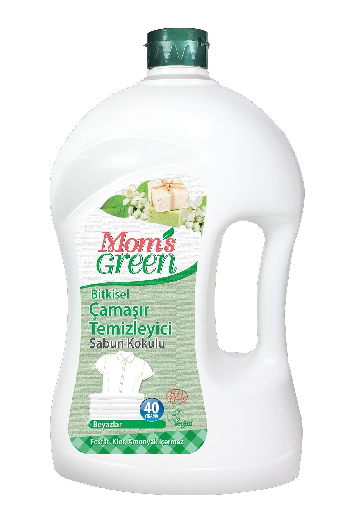 Mom's Green Bitkisel Çamaşır Deterjanı  - Sabun Kokulu 40 Yıkama