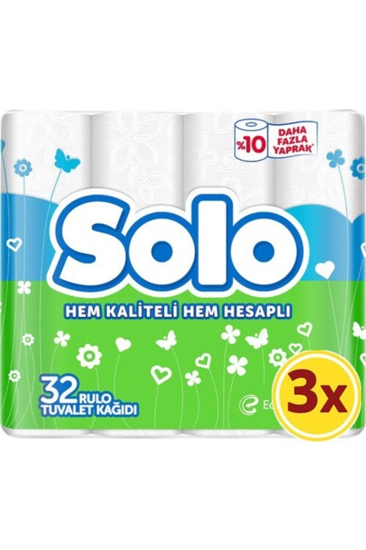Solo Tuvalet Kağıdı 32x3 96 Rulo