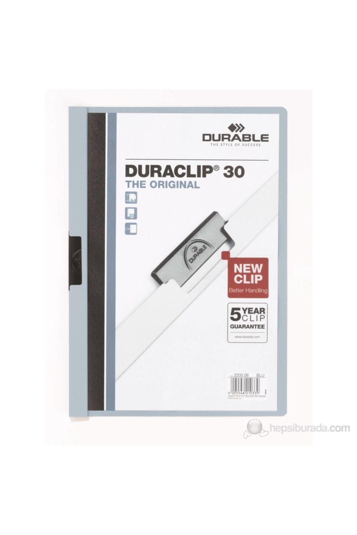 durable Duraclıp Orıgınal 30 Sayfa Kapasiteli Mavi
