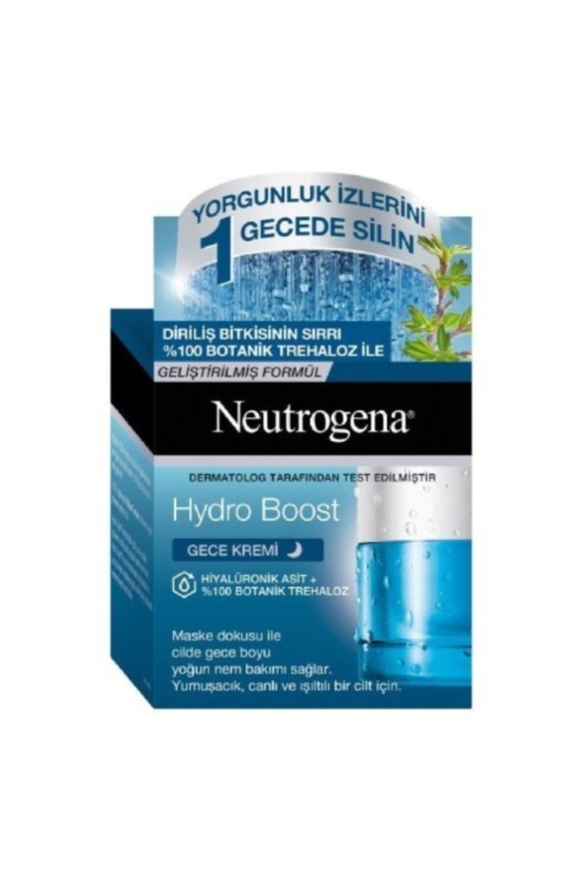 Neutrogena Hydro Boost Hiyalüronik Asit  Botanik Trehaloz Gece Kremi