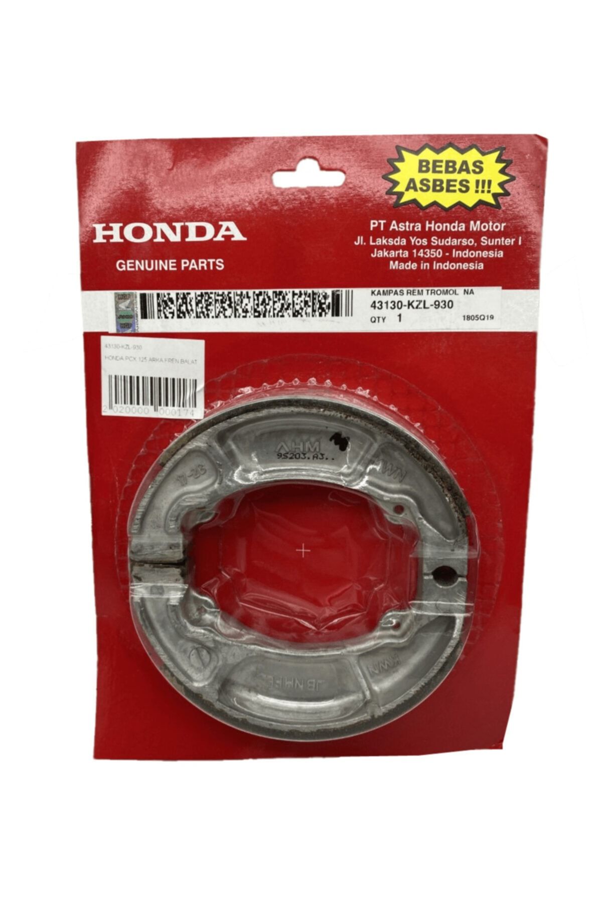 Monero Honda Pcx 125 Arka Fren Balatası 2021