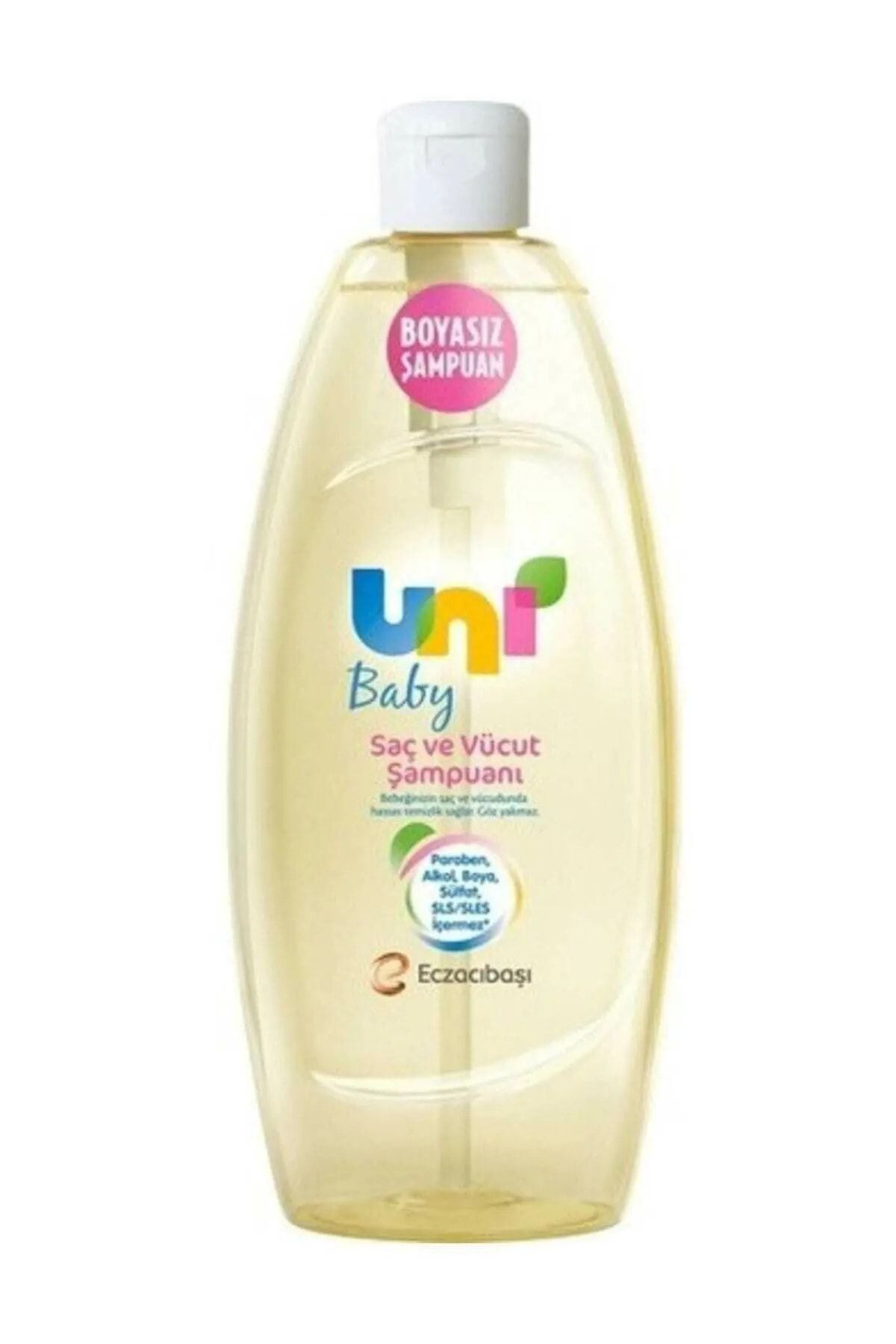 Uni Baby Tuzsuz Sülfatsız Parabensiz Kimyasal Içermeyen Antialerjik Saç Ve Vücut Bebek Şampuanı