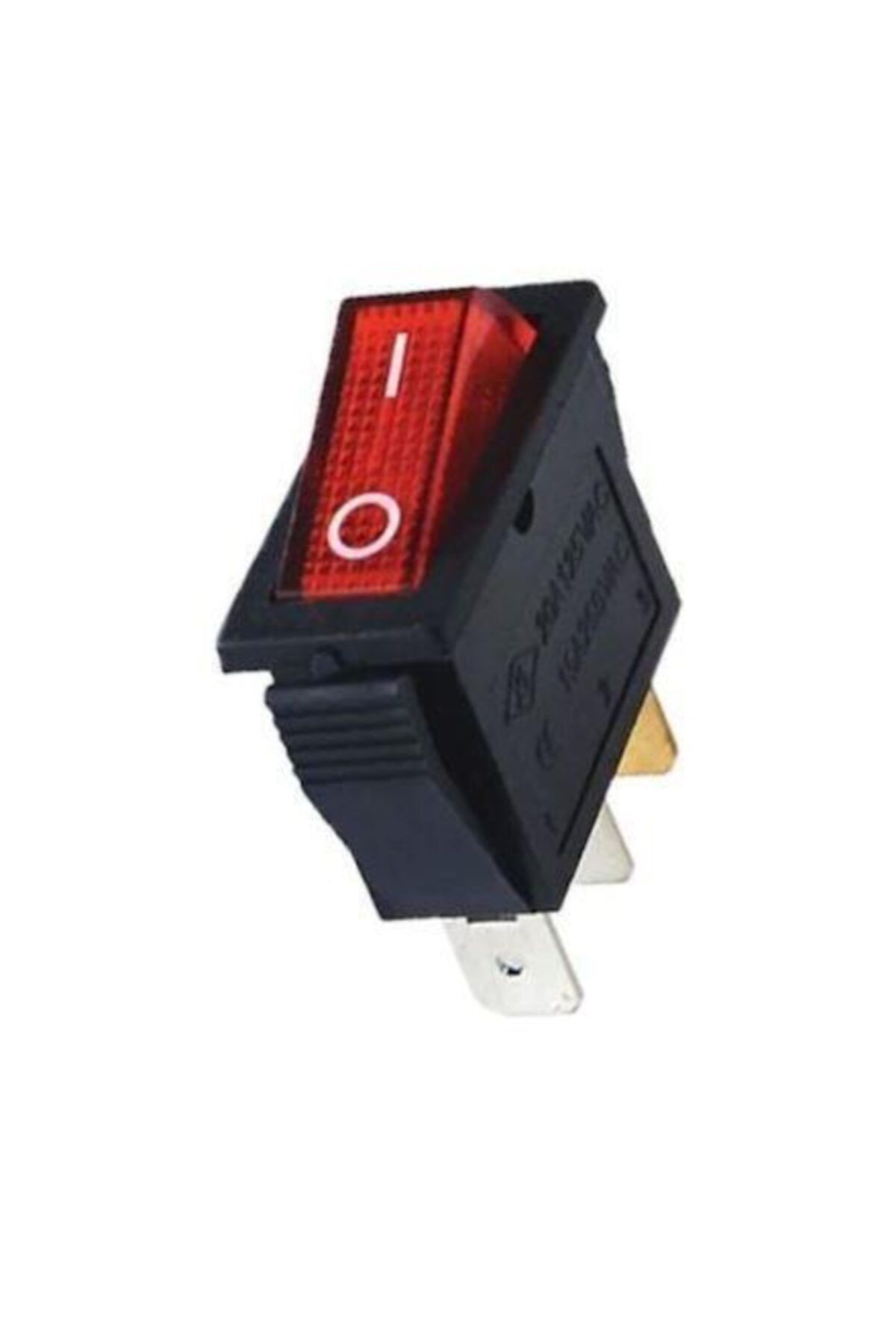 Site Hırdavat Ic-113 Kırmızı Dar Işıklı Anahtar On/off Switch 3p