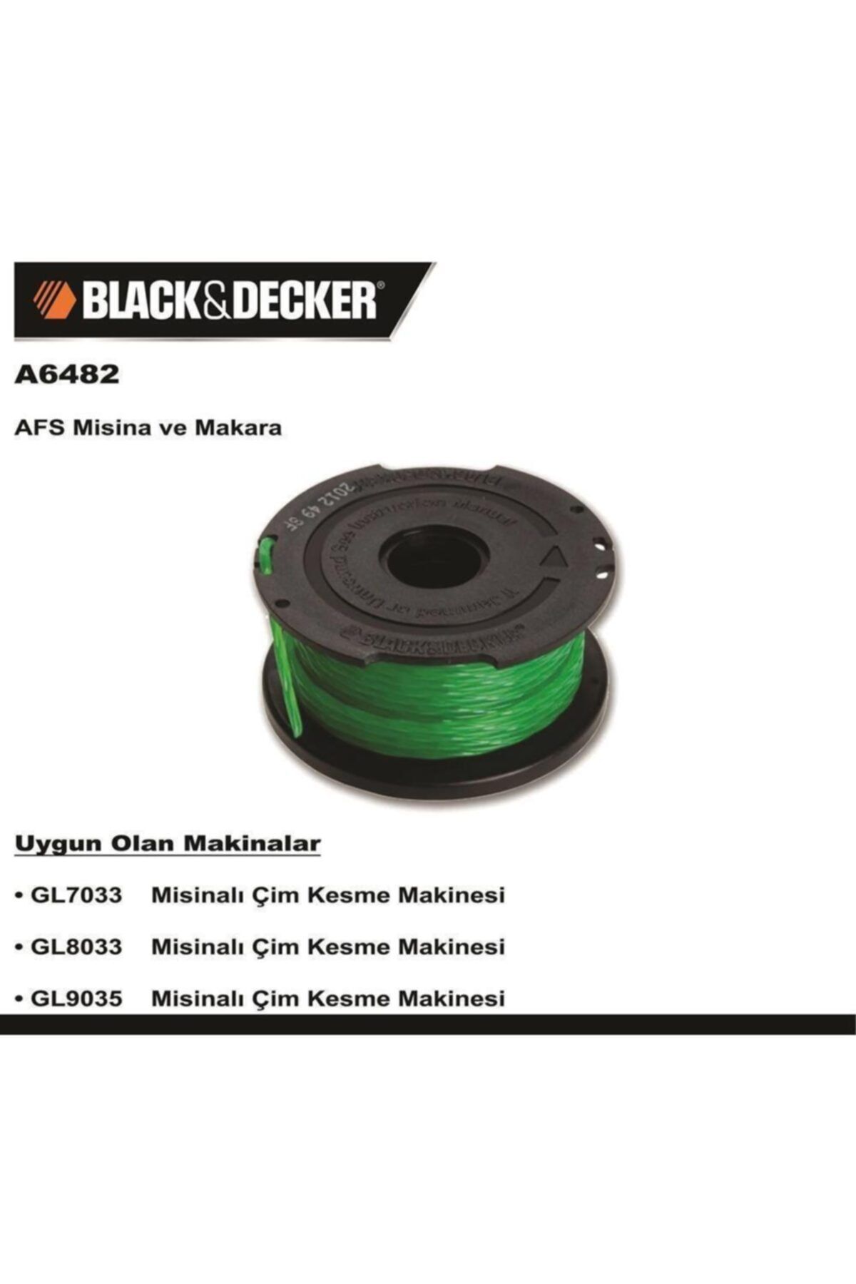 Black Decker Black Decker A6482 Gl7033, Gl8033, Gl9035 Için Yedek Misina