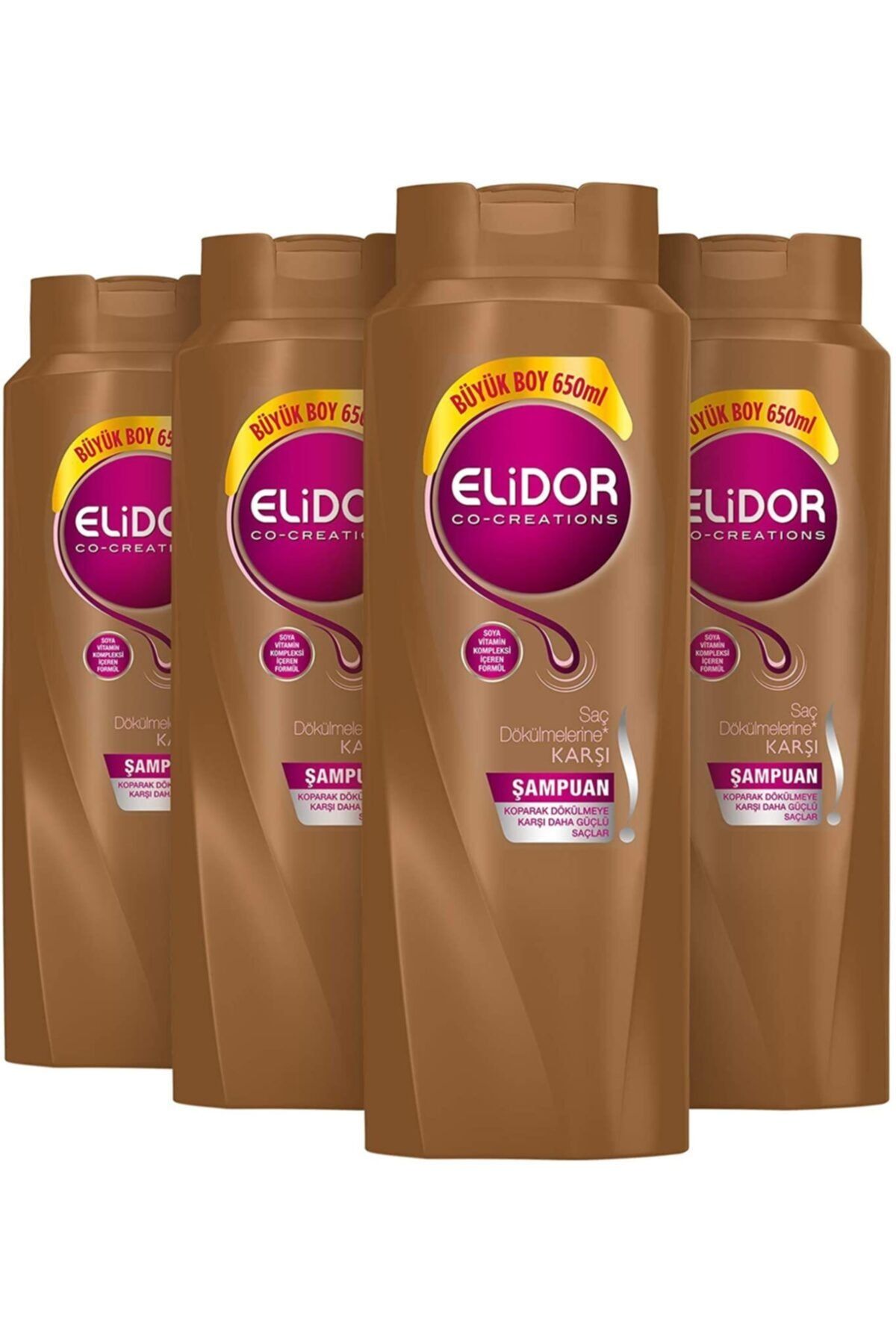 Elidor Saç Dökülmesine Karşı Şampuan 650 Ml X 4 Lü Set
