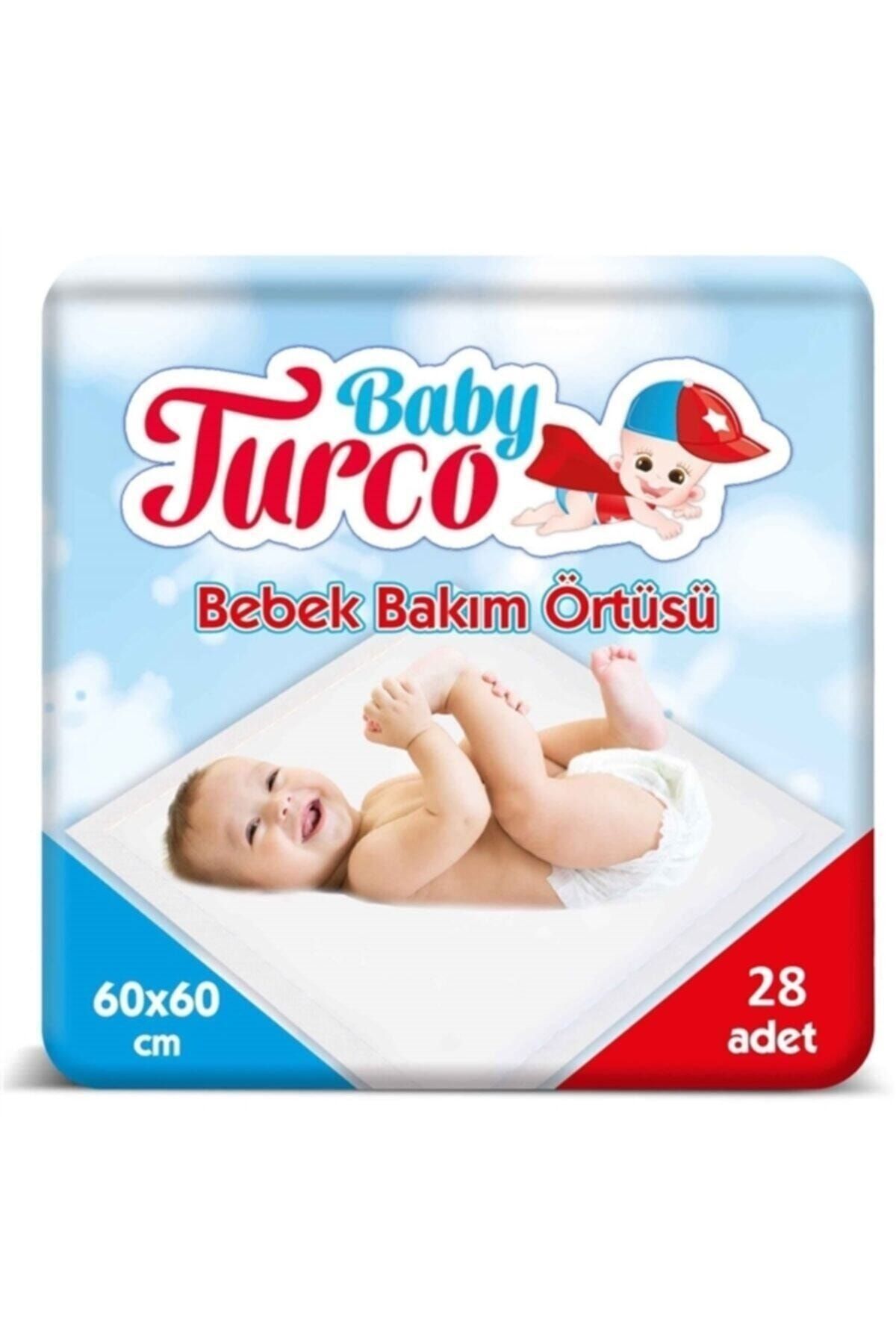 Baby Turco Bebek Bakım Örtüsü 60x60 Cm 28 Adet Bebek Bakım Örtüsü 60x60 Cm 28 Adet