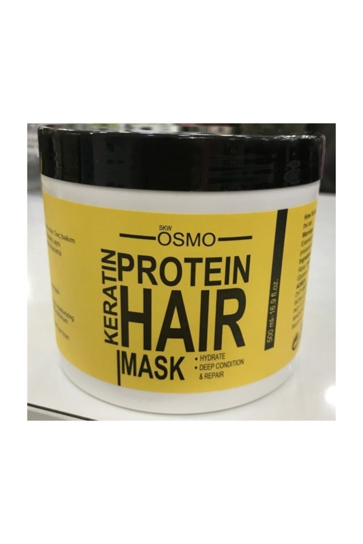 Osmo Proteın Keratın Haır Mask 500 Ml Islak Ve Nemi Alınmış Saça Uygulanır