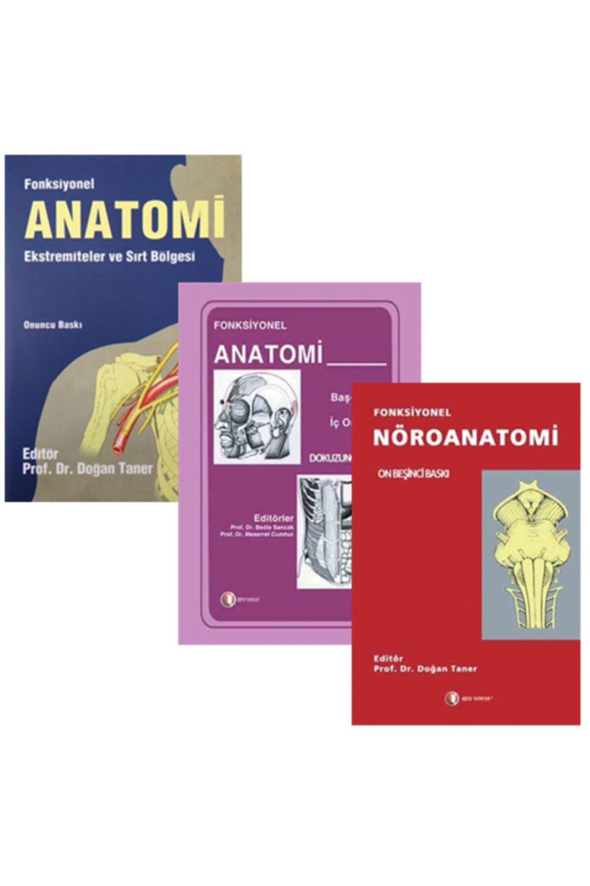ODTÜ YAYINLARI Fonksiyonel Nöroanatomi - Anatomi Baş Boyun Ve Iç Organlar - Ekstremiteler Ve Sırt Bölgesi Seti