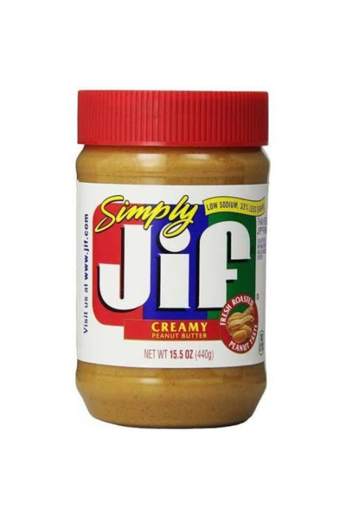 Jif Simply Creamy Peanut Butter Şekersiz 440 Gr