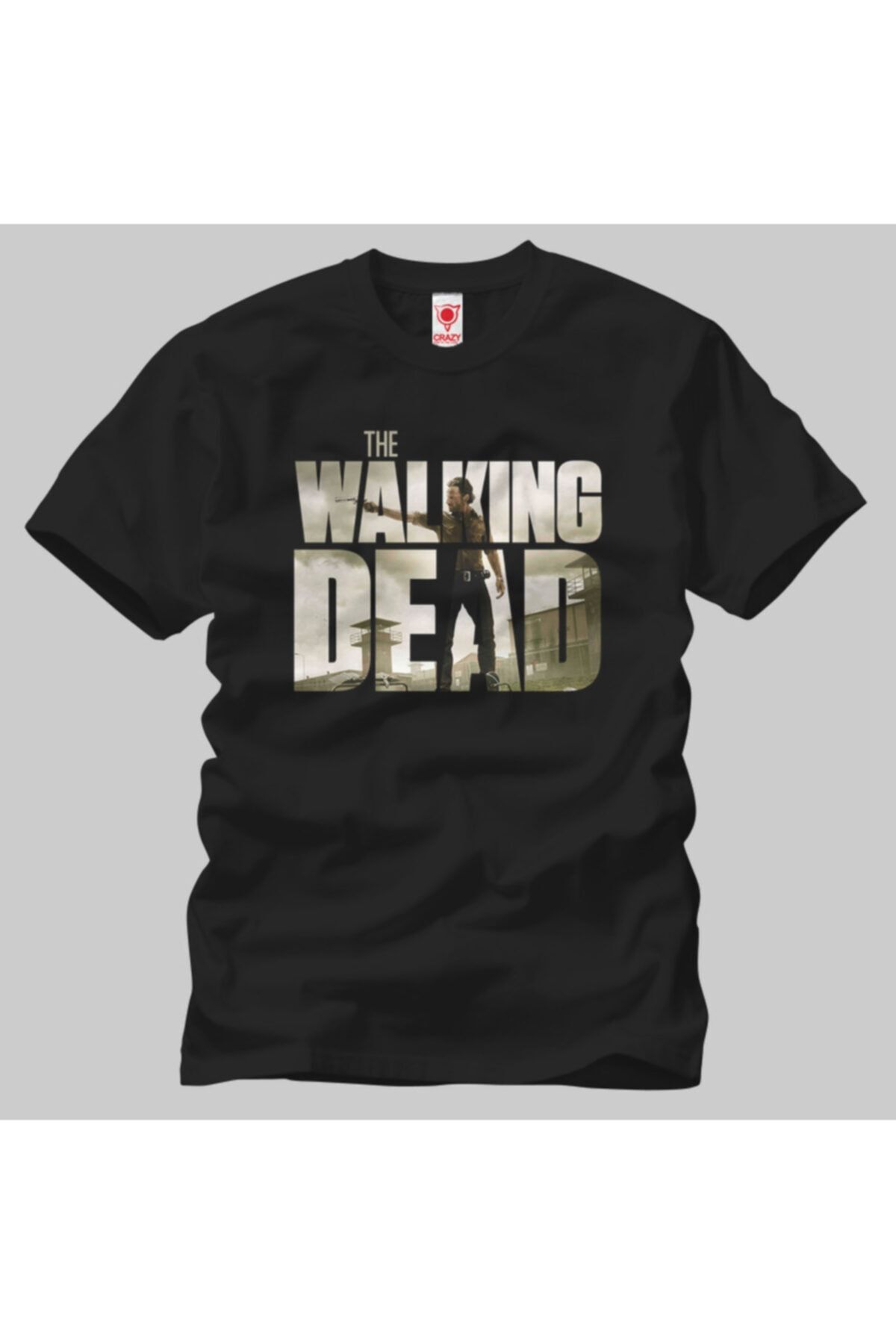 Crazy The Walking Dead: Rick Pistol Erkek Tişört