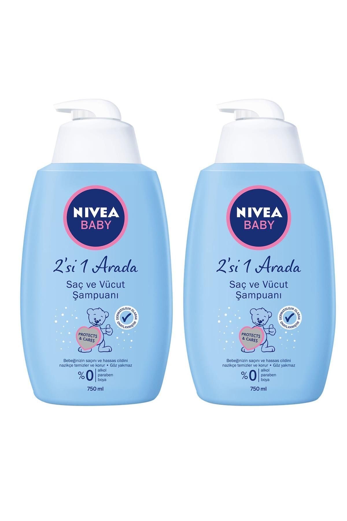 NIVEA Baby Bebek Saç Ve Vücut Şampuanı 750 Ml. X 2 Adet