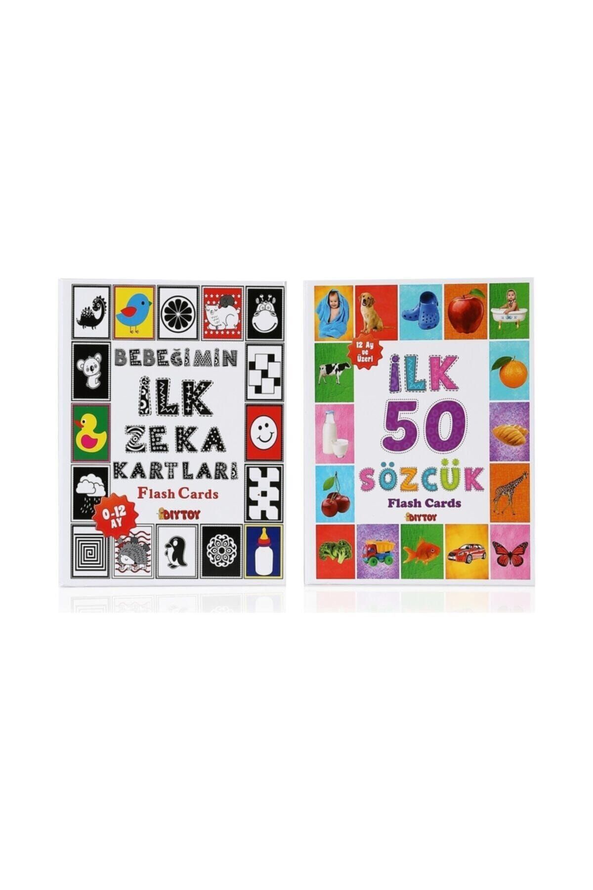 Diytoy Setözell Flash Cards Ilk 50 Sözcük + Bebeğimin Ilk Zeka Kartları Bebek Eyitiçi Set 2 Li