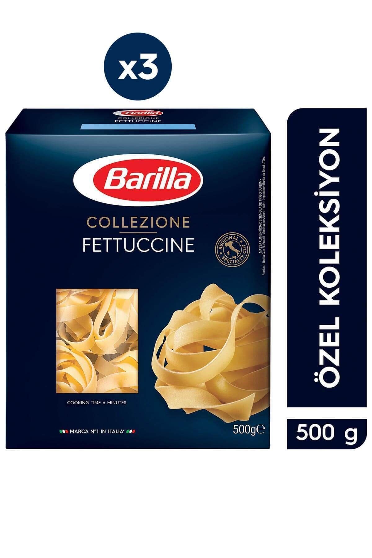 Barilla Fettuccine (FETTUCİNİ) Makarna 500 G. 3'lü