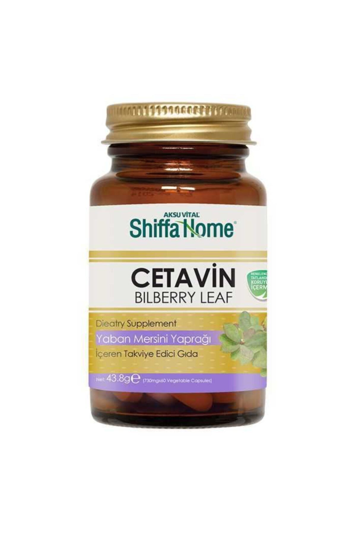 Aksu Vital Shiffa Home Cetavin (billberrry Leaf) 730 mg 60 Kapsül