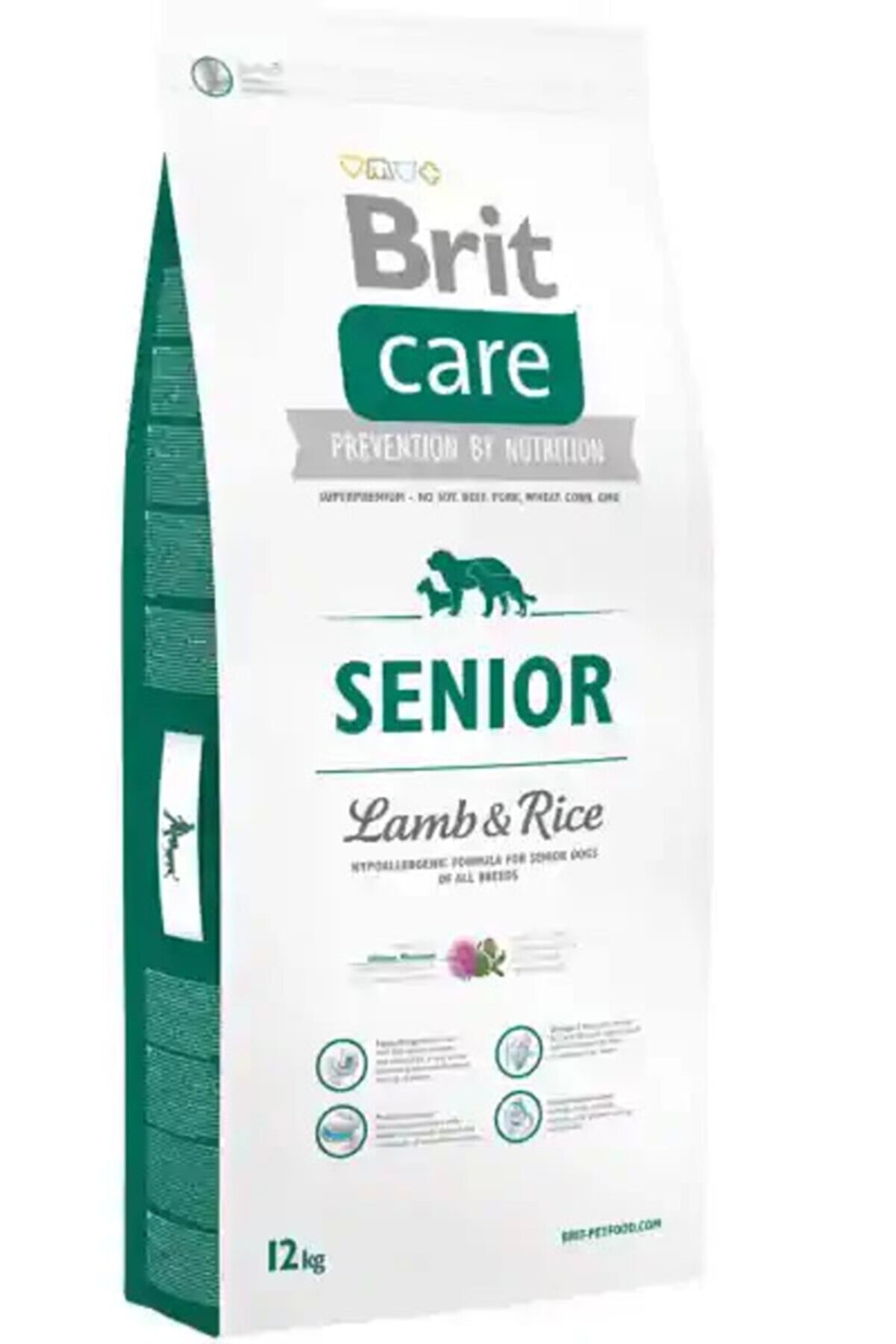 Brit Care Senior Kuzu Eti Ve Pirinçli Tüm Irklar Için Yaşlı Köpek Maması 12kg