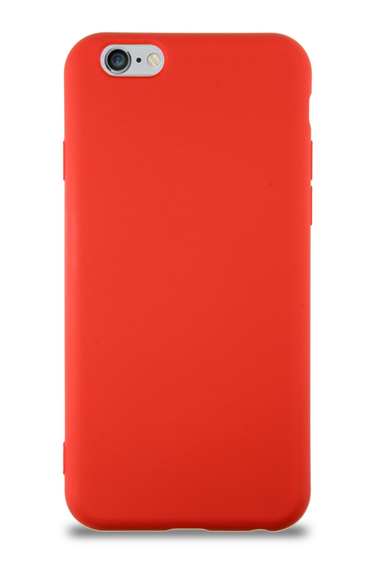 CaseArt Apple Iphone 6s Kapak Içi Kadife Lansman Silikon Kılıf - Kırmızı