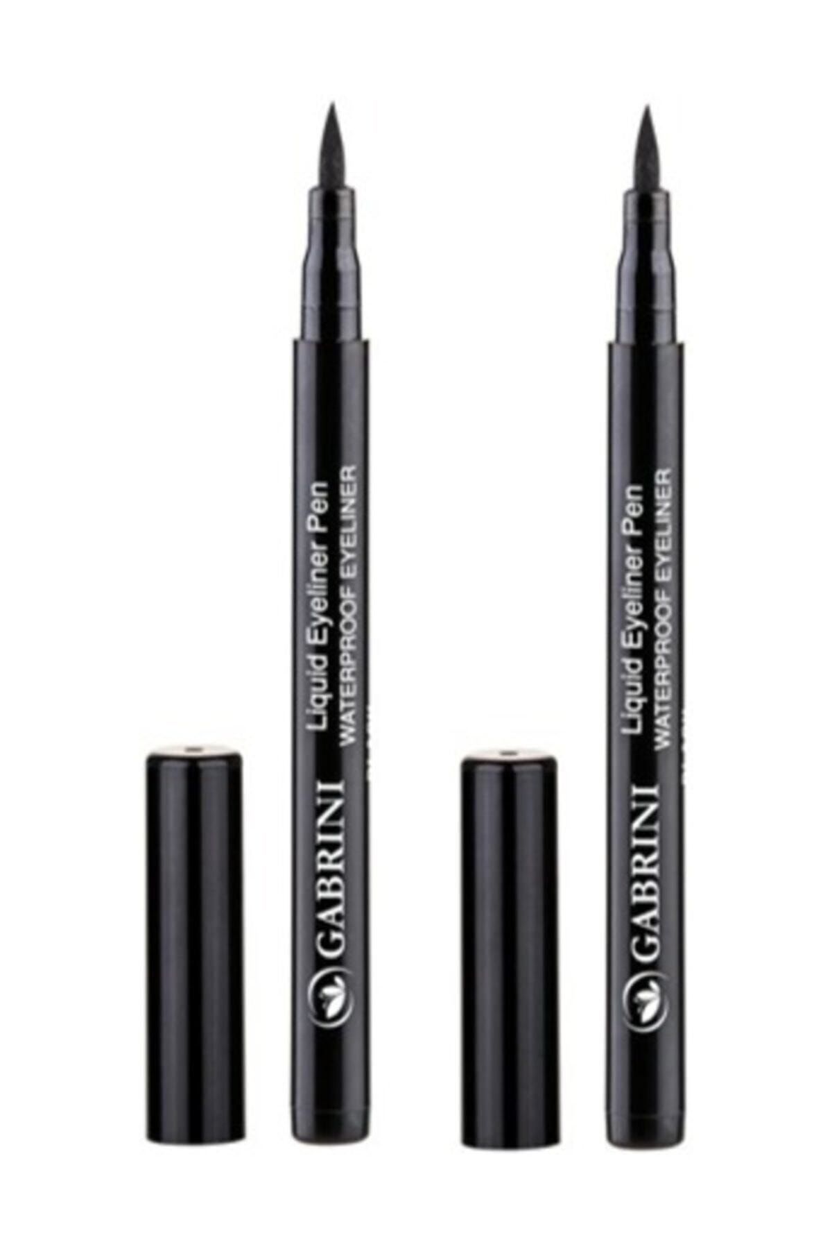 Gabrini Kalem Dipliner Black Waterproof Liquid Eyeliner Pen X 2 Adet
