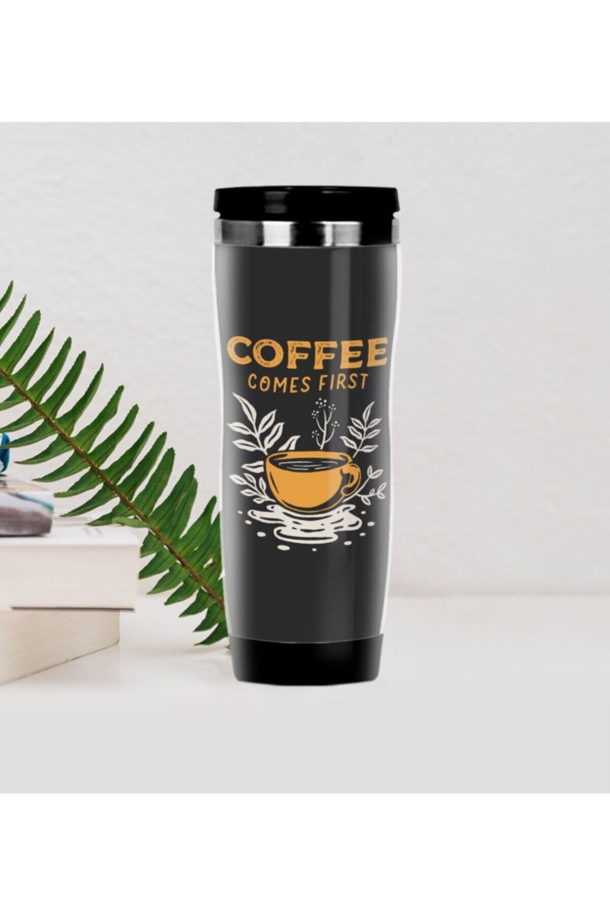 Bk Gift Gift Coffee Tasarımlı Çelik Termos Bardak-7