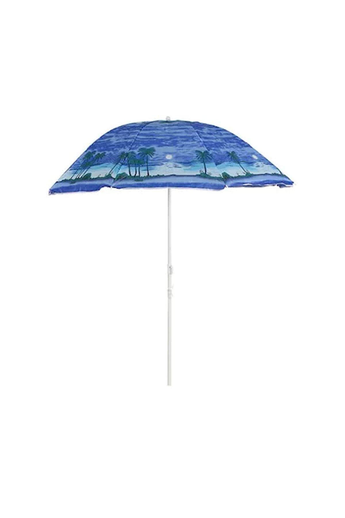 bimbambom Renkli Plaj Şemsiyesi, Balkon Bahçe Şemsiyesi