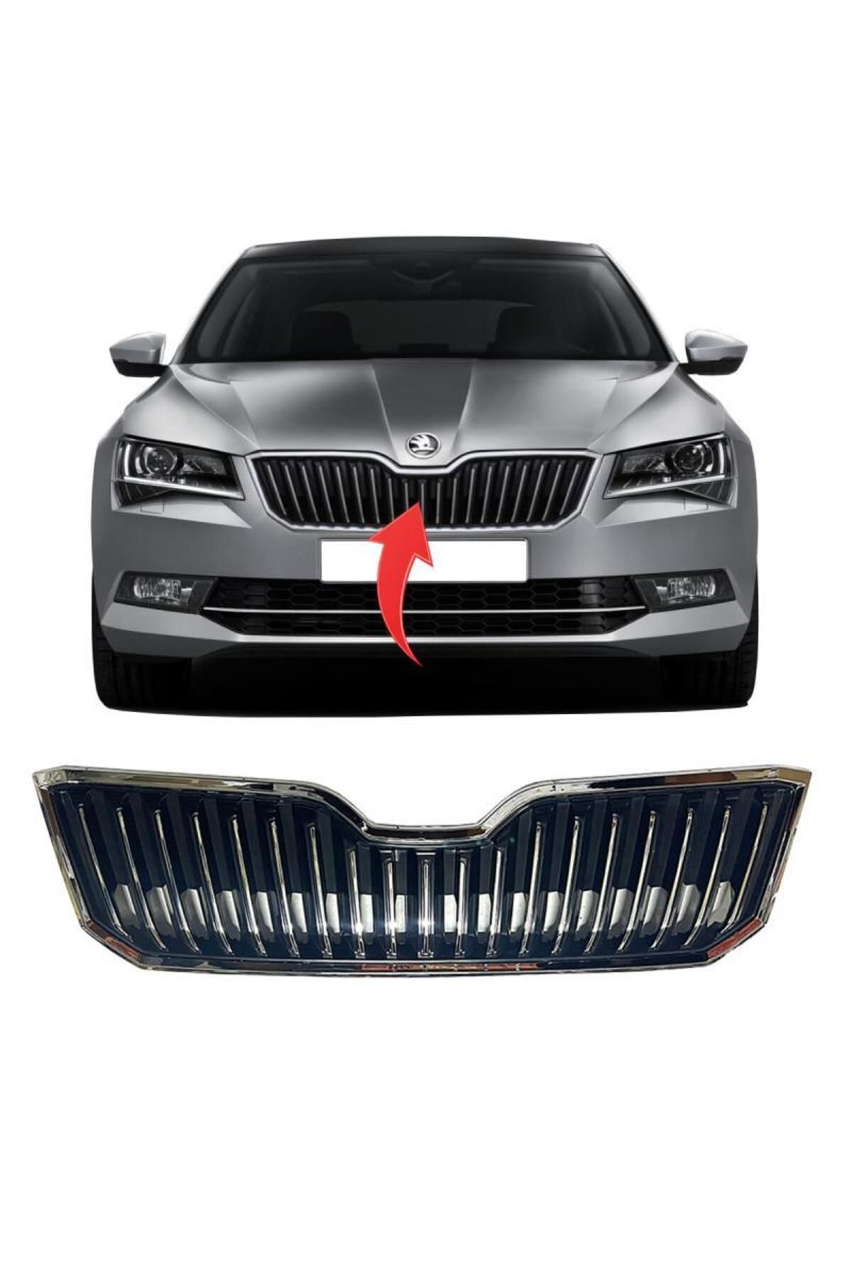 Genel Markalar Skoda Superb Ön Panjur Full Krom 2015-2019 Arası Uyumlu 548745585 294928 SOT