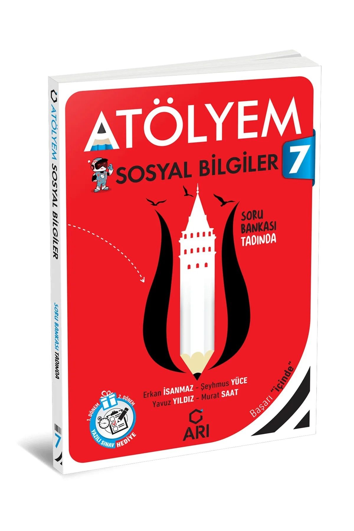 Arı Yayıncılık 7.sınıf Sosyal Bilgiler Atölyem (1.Dönem ve 2.Dönem Yazılı Sınav Kitapçığı Hediye)
