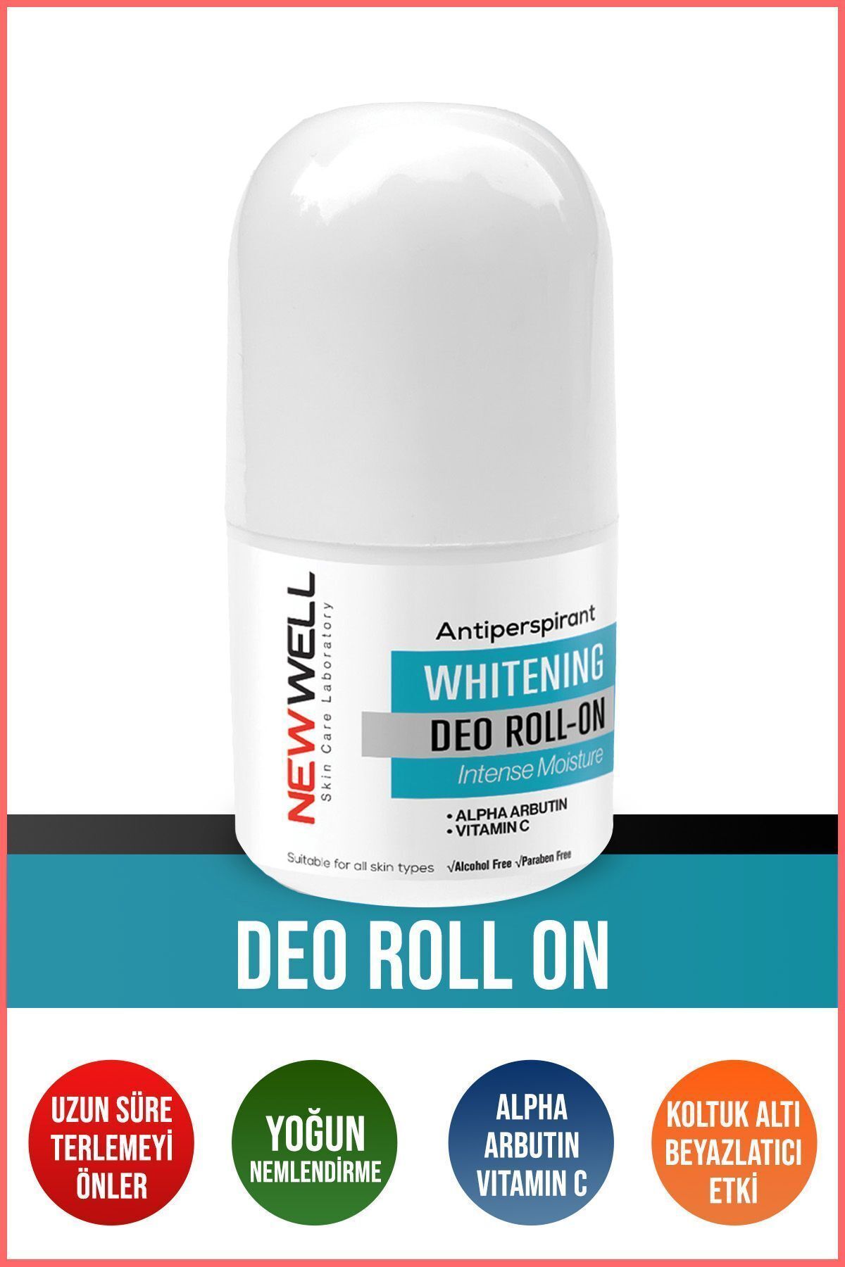 New Well Ter Önleyici Beyazlatıcı Roll-on 50 ml