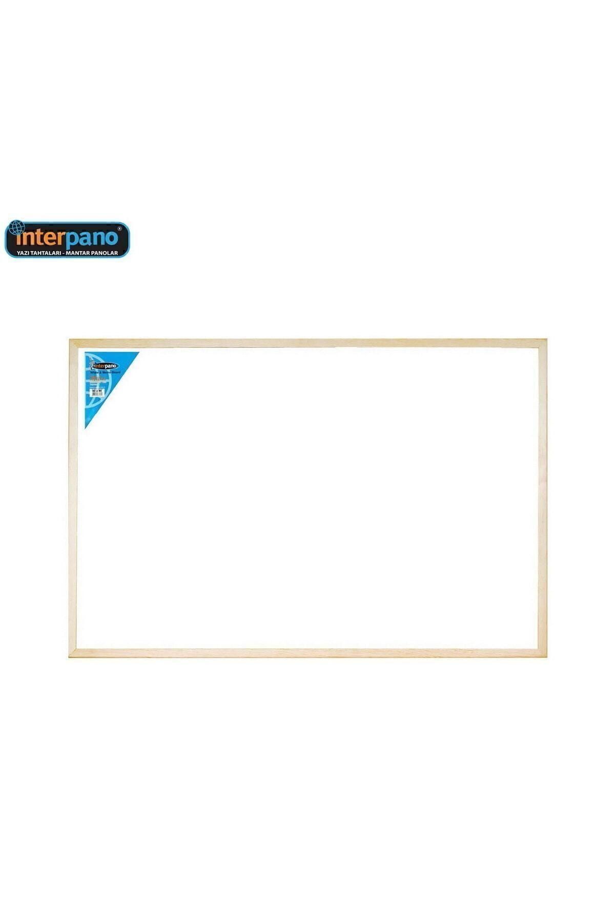 İnterpano Ahşap Çerçeve Lamine Duvara Monte Yazı Tahtası 60x90 Cm