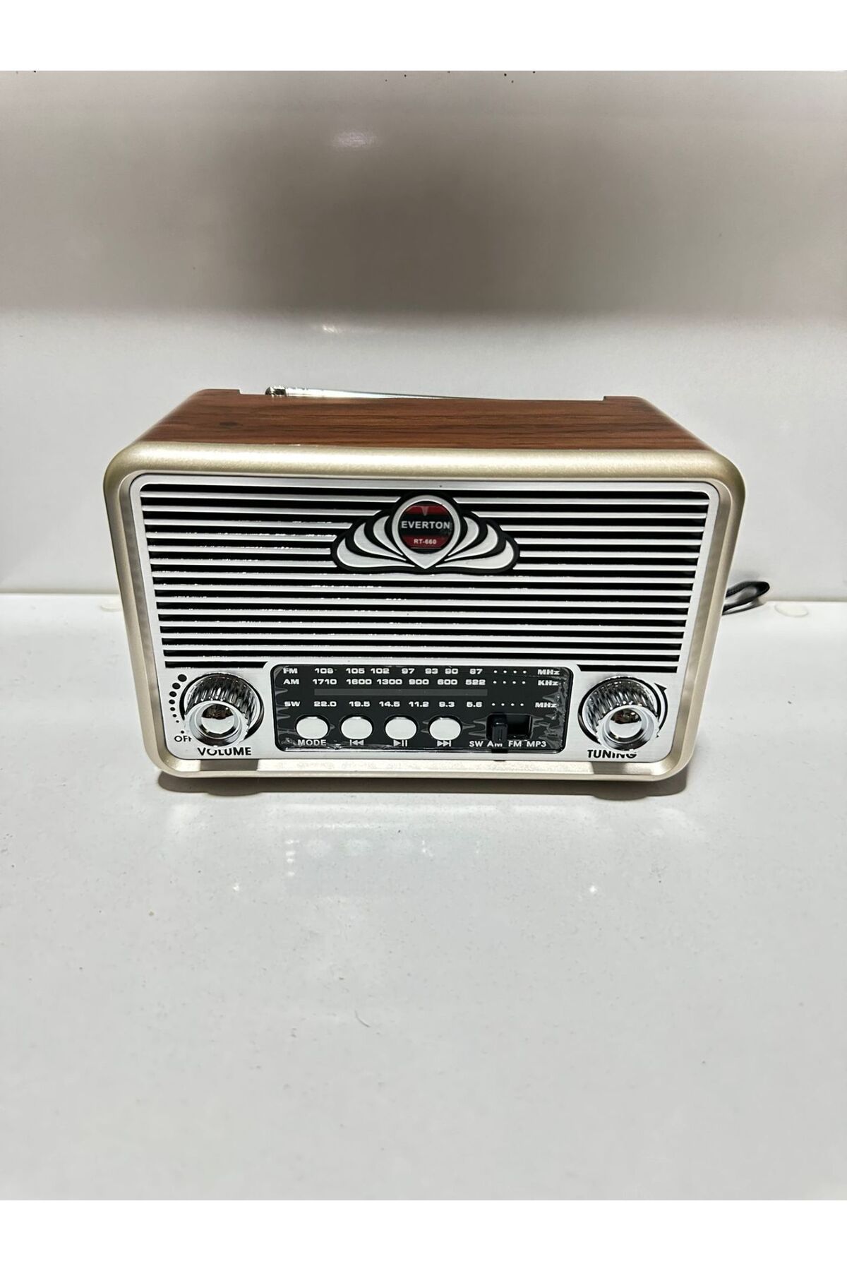 Everton Rt-660 Bluetooth Fm-Usb-Tf-Aux Şarjlı Nostaljik Radyo