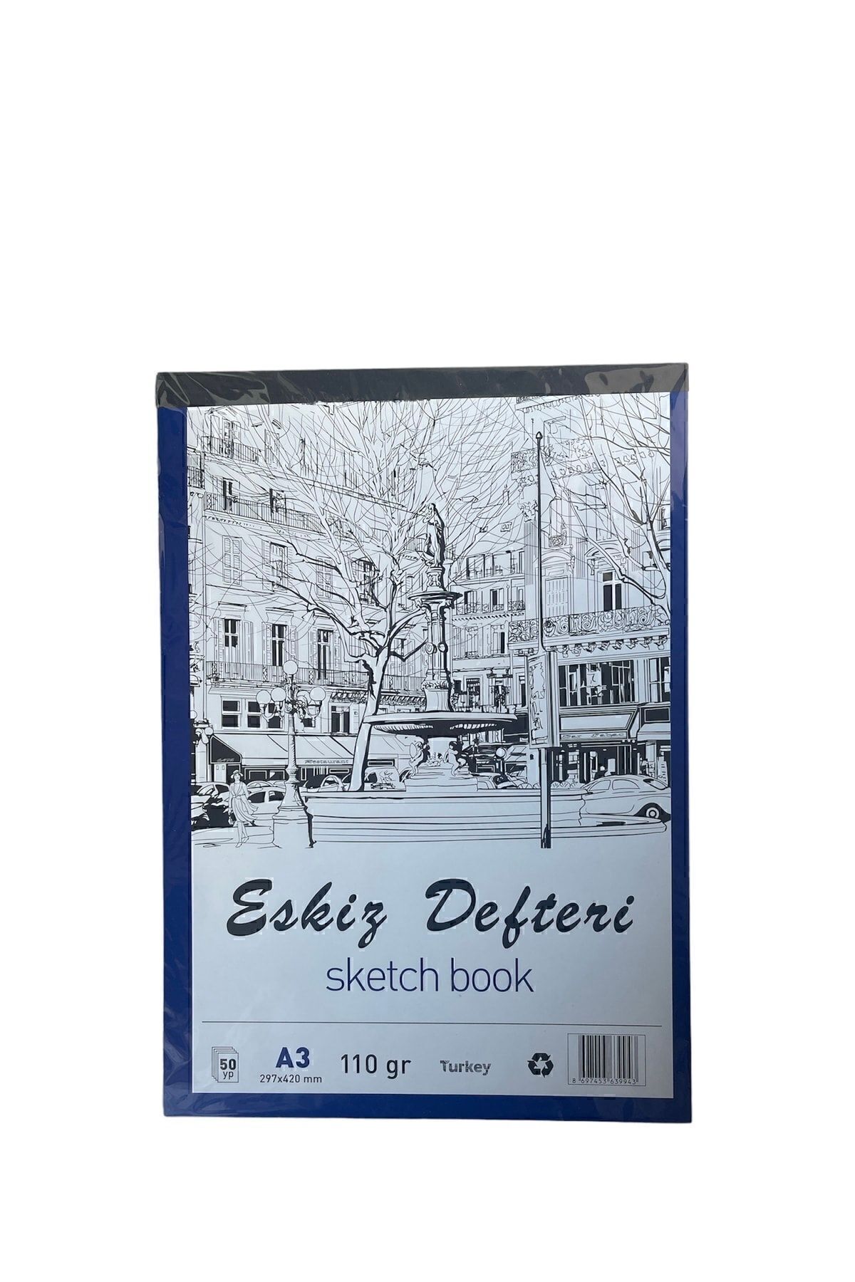 SKETCH BOOK Eskiz Defteri Mavi A3