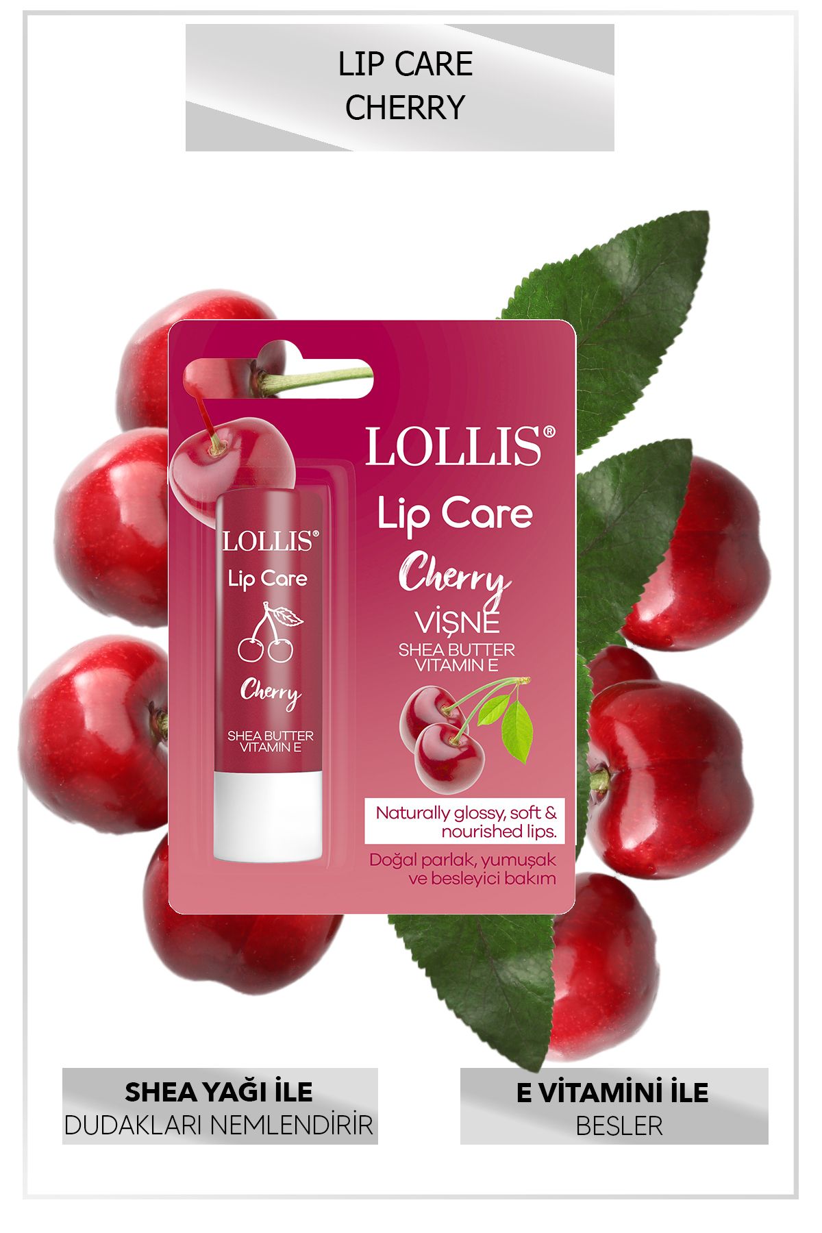 Lollis Lip Care Cherry / Vişneli Dudak Koruyucu lipcare