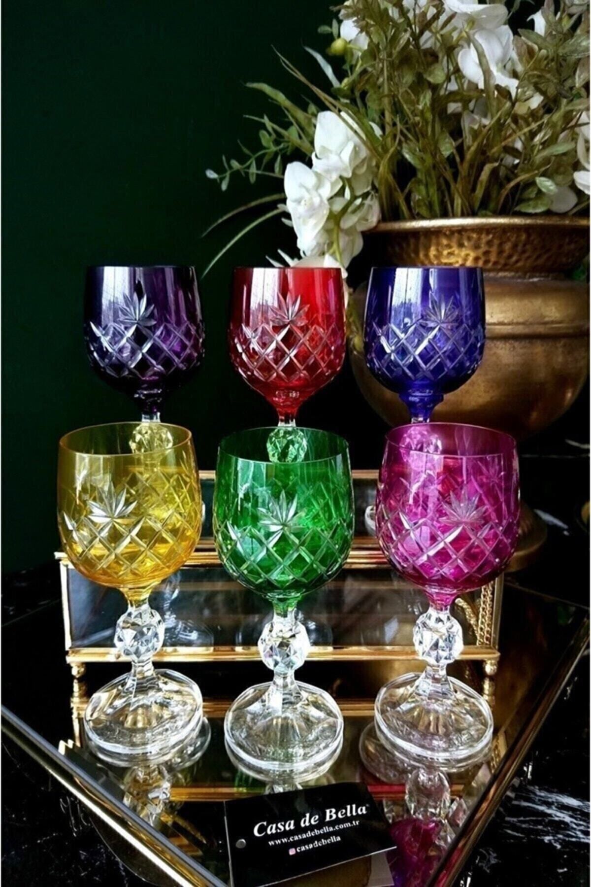BOHEMİA CRYSTAL Bohemia 6 Kişilik Kesme Kahve Yanı Kadeh