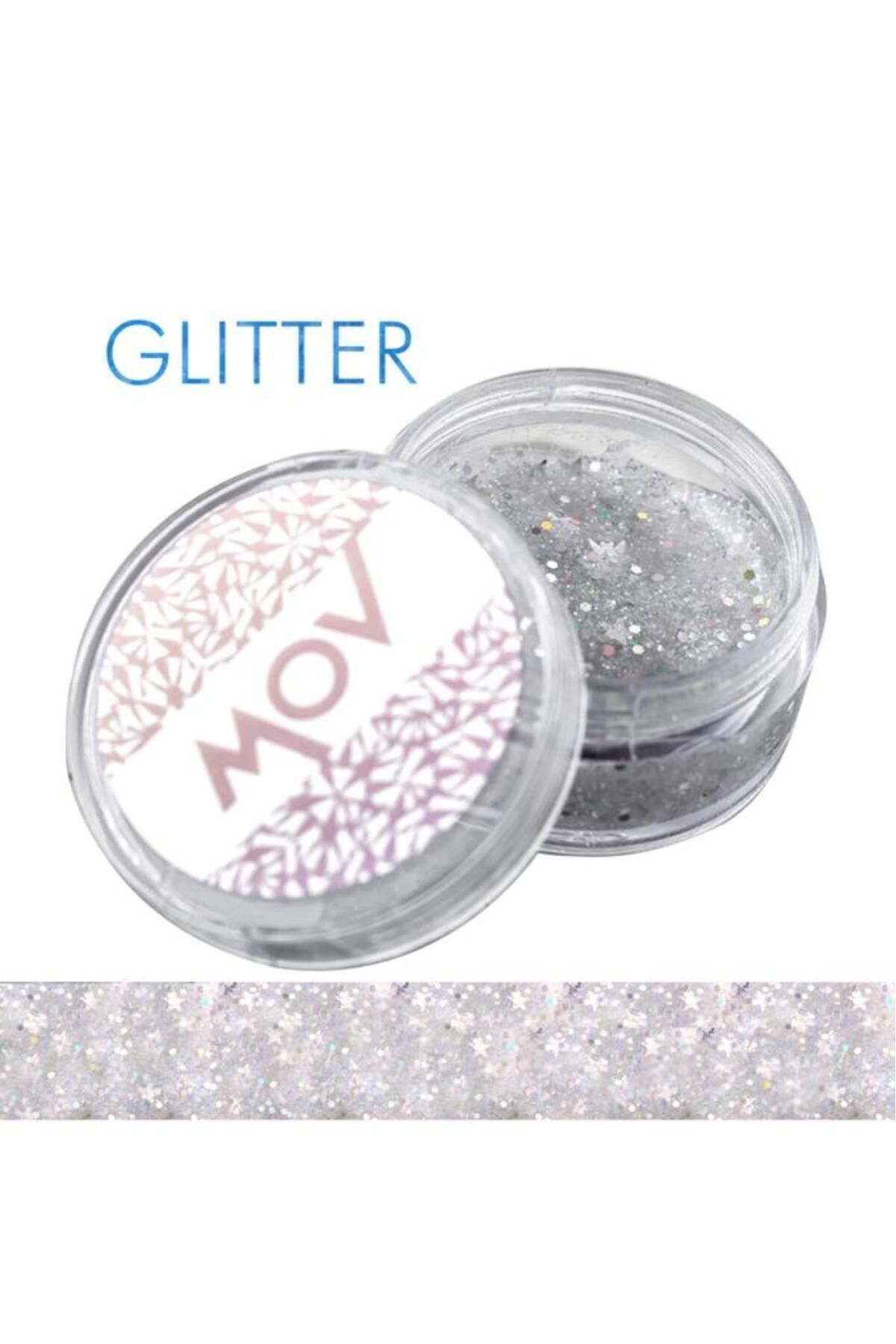 mov Jel Formlu Parlak Glitter Face Makeup & Body &hair No:4 Gri