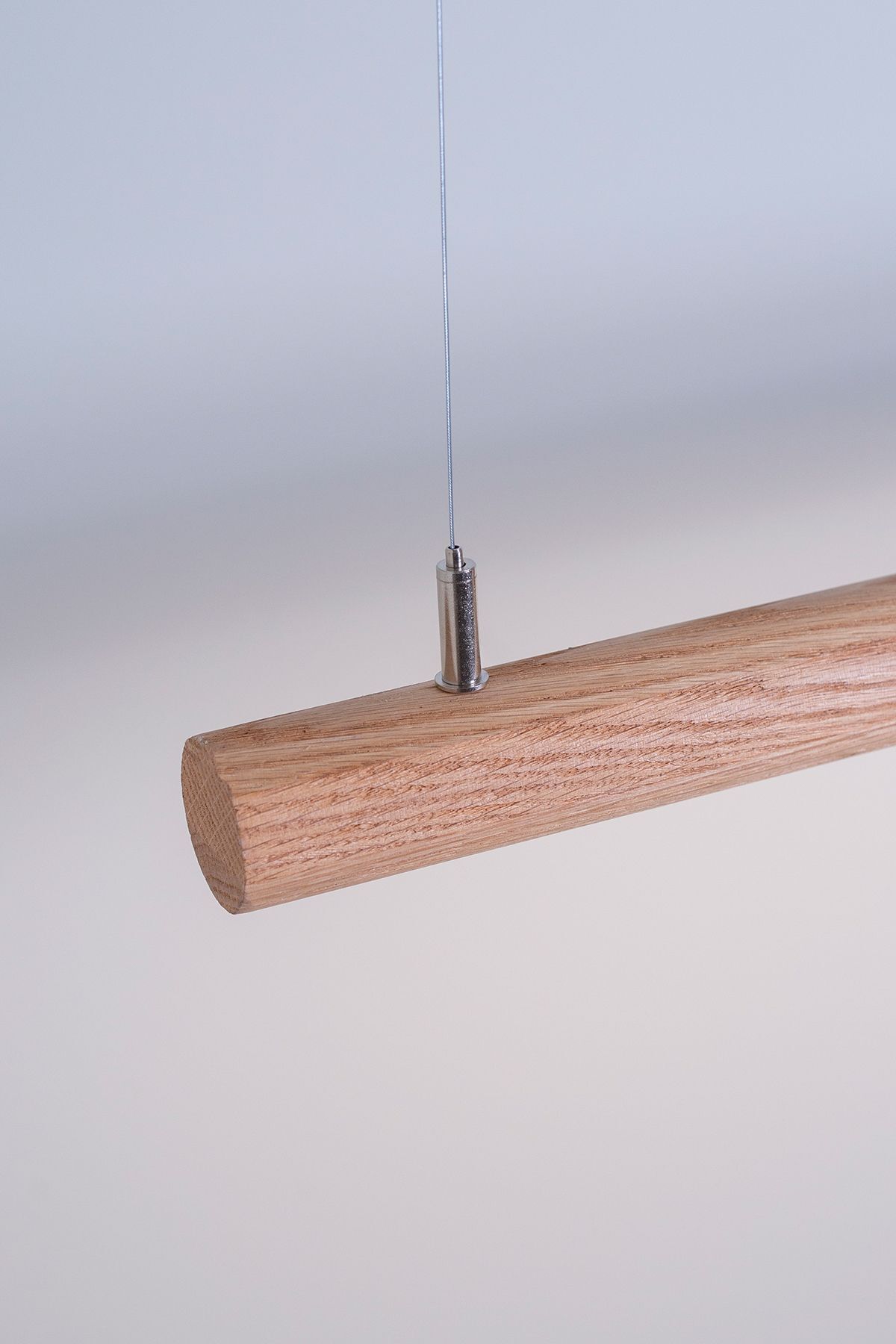 Line Minimal Silindir Modern Ahşap Aydınlatma - Minimal LED Sarkıt Avize