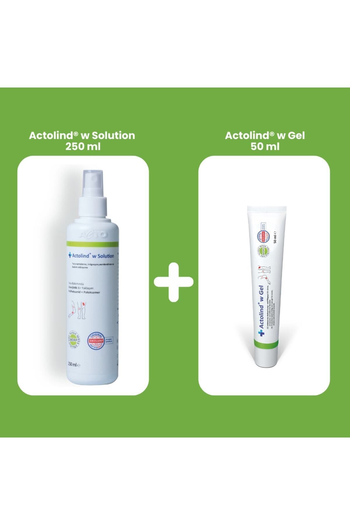 actolind W 50 ml Jel 250 ml Solüsyon 2' Li Yara Bakım Seti