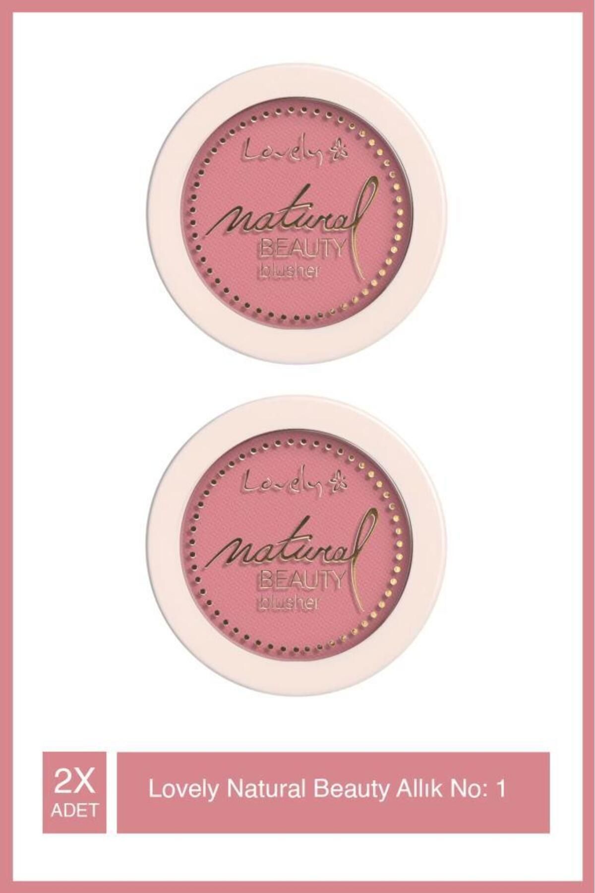 Lovely Blusher Natural Beauty 1 Pembe Allık *2 Adet