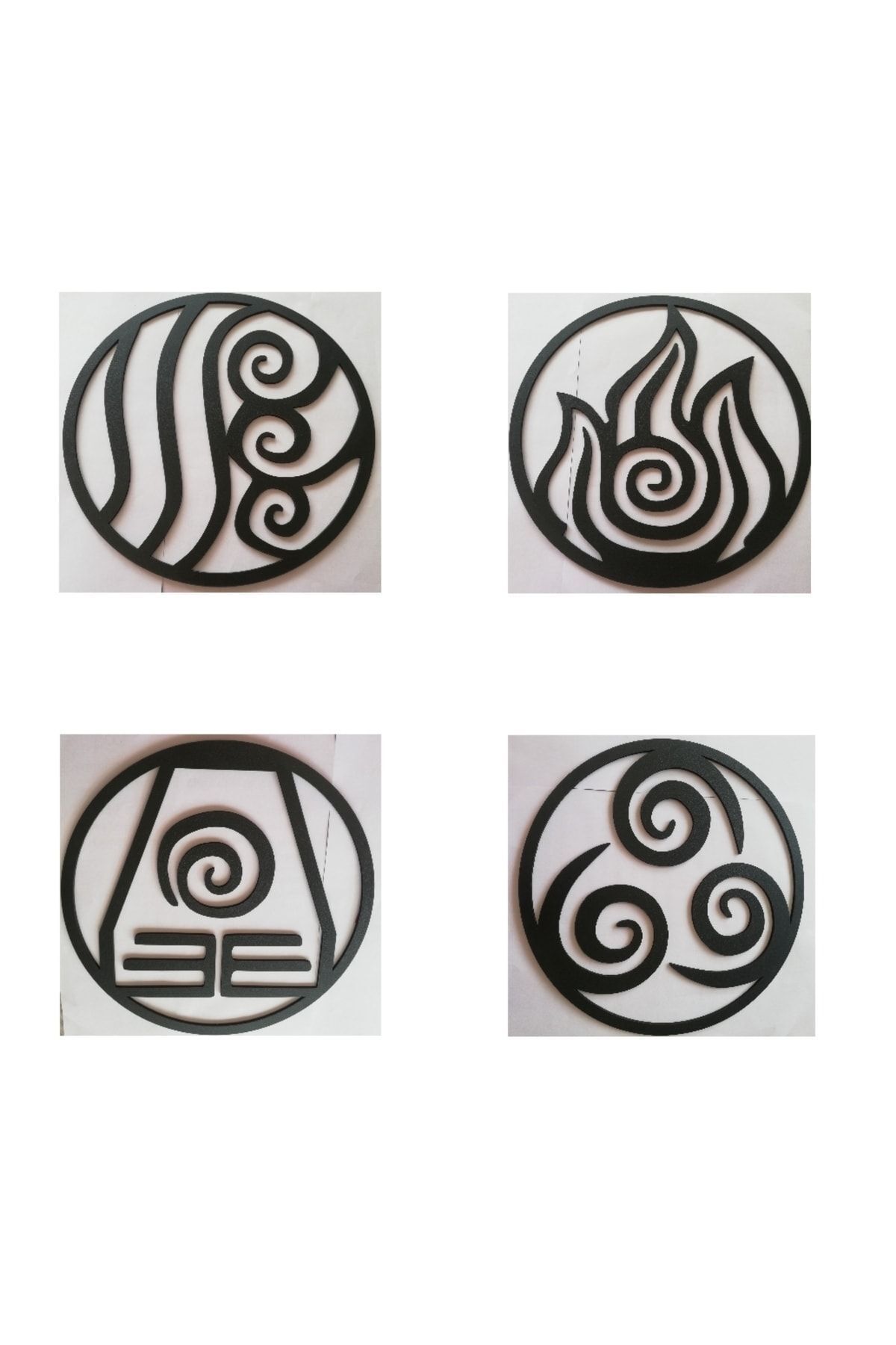 populeroyuncak Duvar Dekor Avatar 4 Element Duvar Tablo Siyah