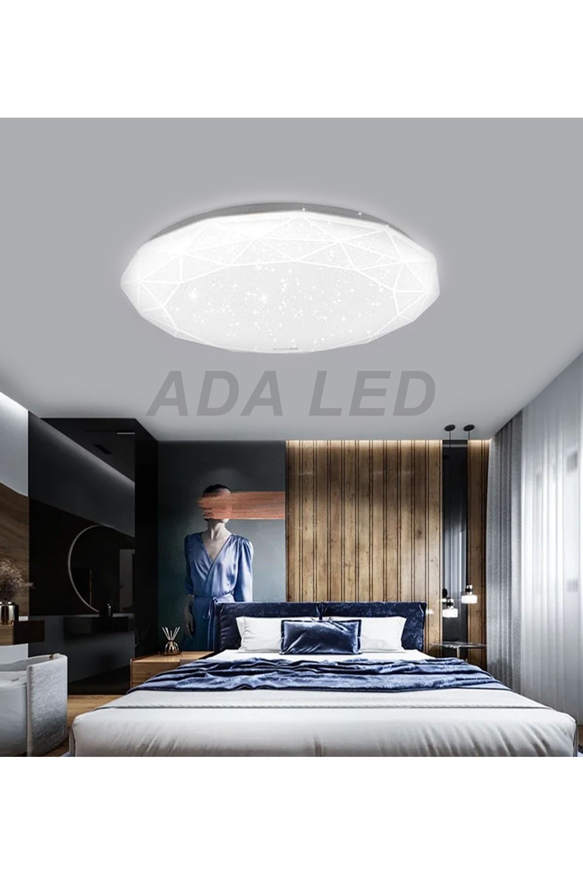 ADALED 24 W Elmas Model Sıva Üstü Led Panel ( Çapı 38 Cm )