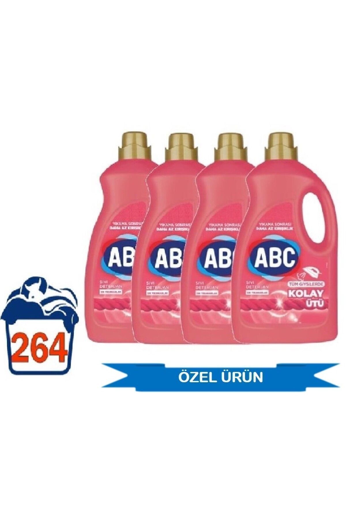 ABC Sıvı Deterjan Kolay Ütü Özel Seri 4 Lt 4 Lü Set