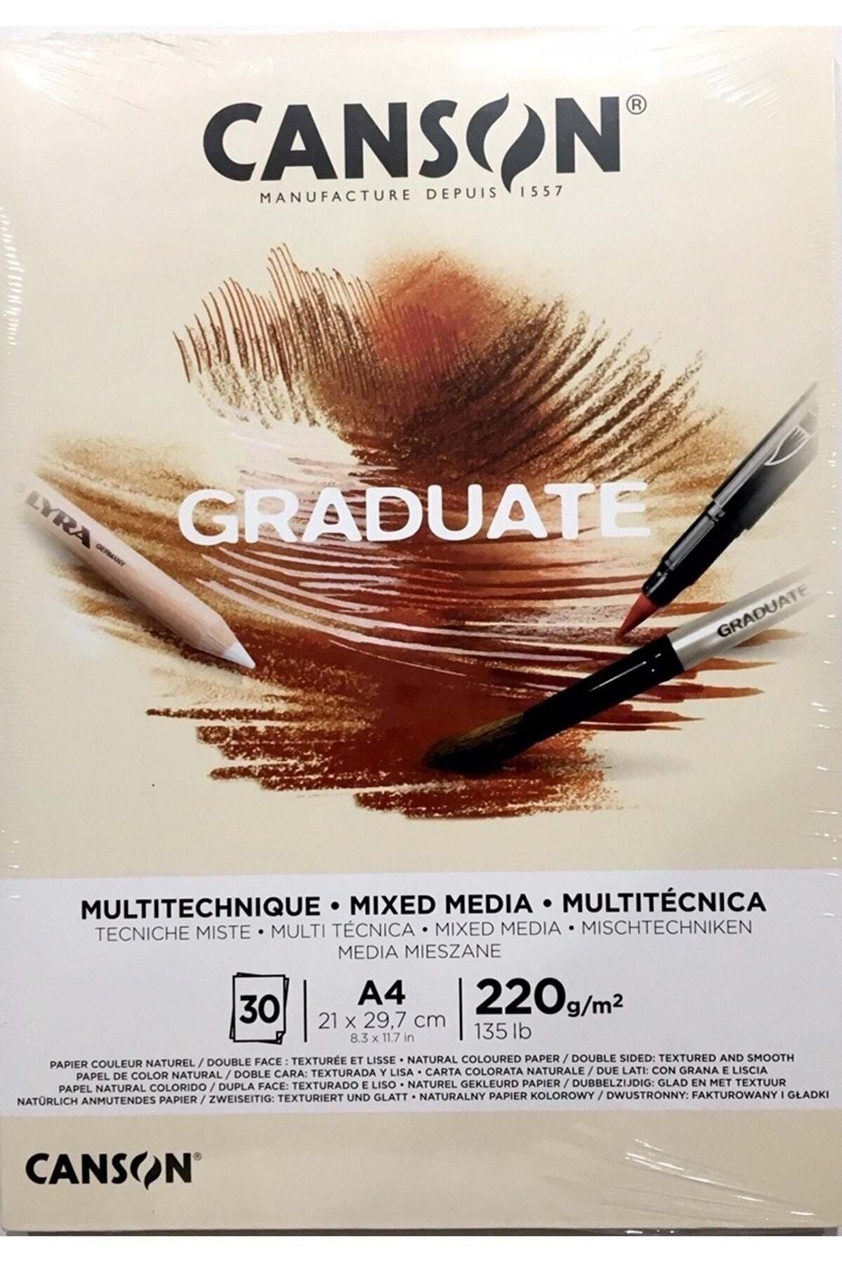 Graduate Natural Mix Media A4 220gr 30yp Çok Amaçlı Blok