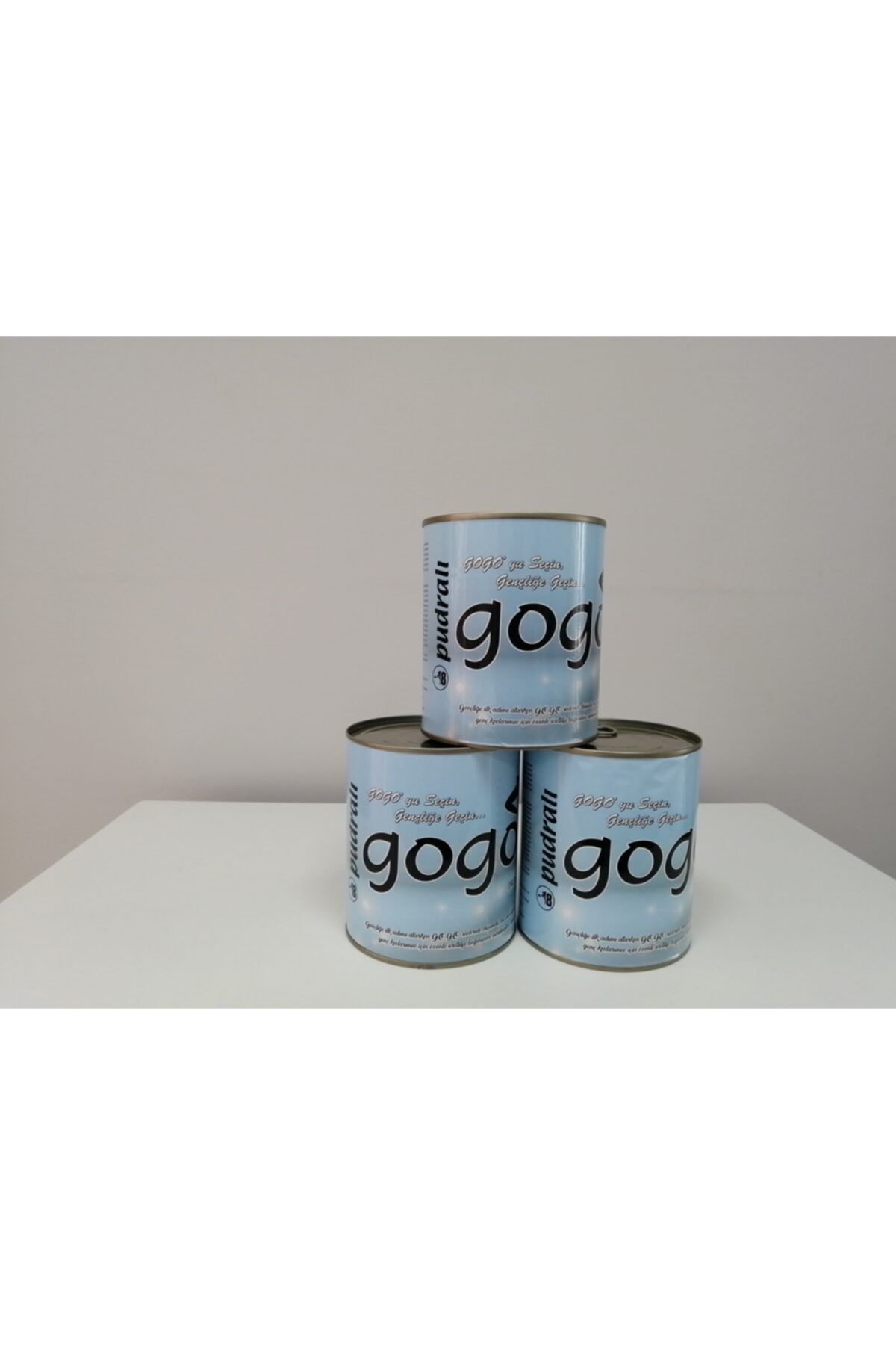 Gogo Pudralı Konserve Ağda 3 Adet 800 Ml