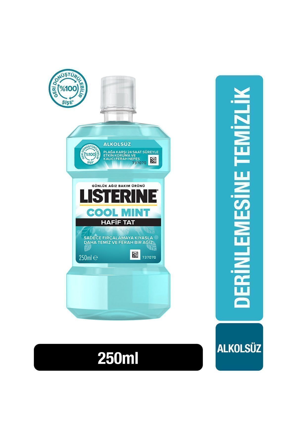 Listerine Cool Mint Hafif Tat Alkolsüz Ağiz Bakim Suyu 250 ml