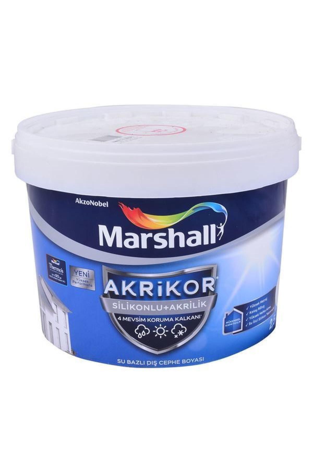 Marshall Akrikor Silikonlu + Akrilik Boya S4 2,5 Lt. (3,5 Kg)