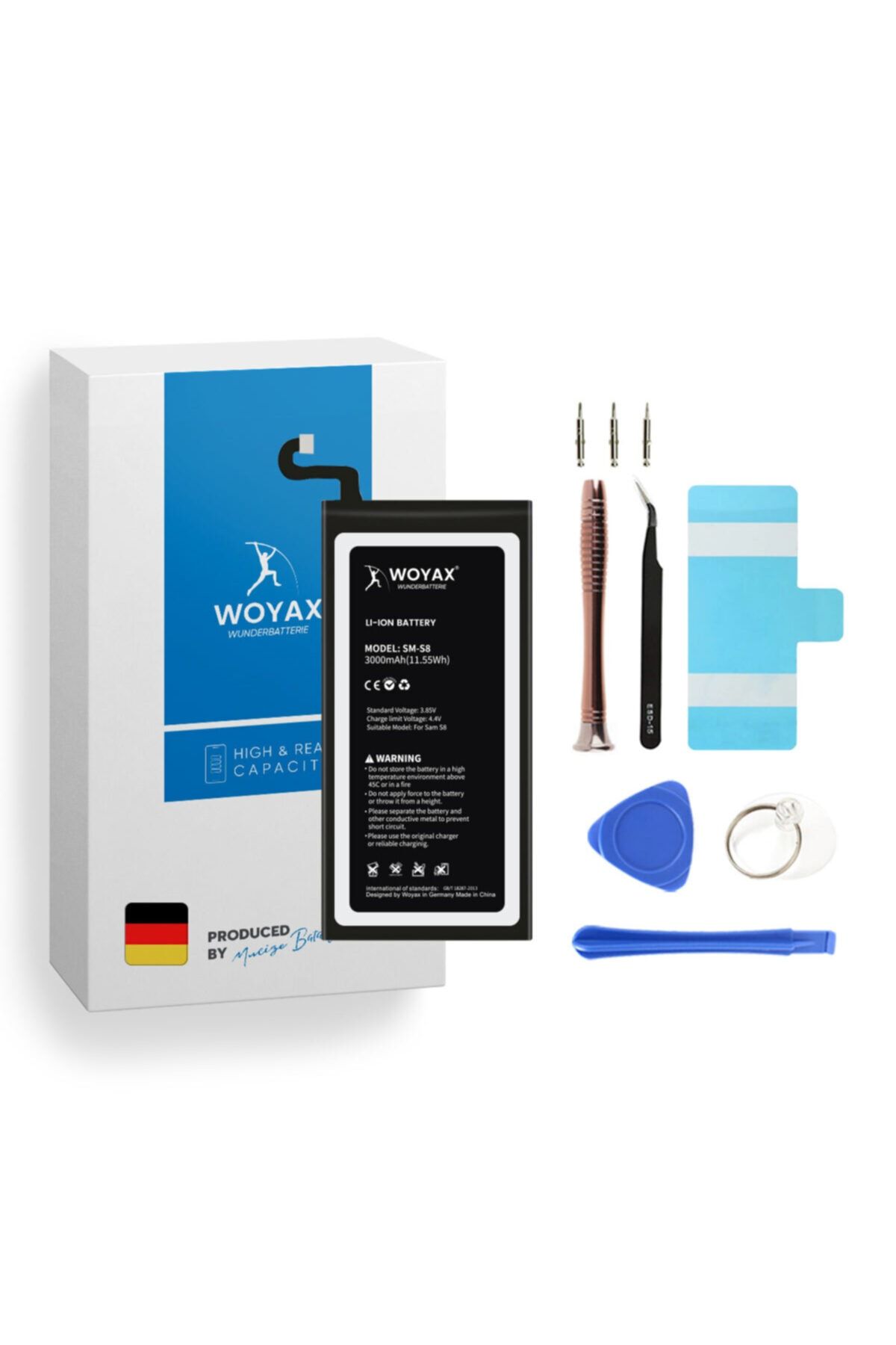 Woyax By Deji Samsung Galaxy S8 Uyumlu Premium Mucize Batarya Eb-bg950abe