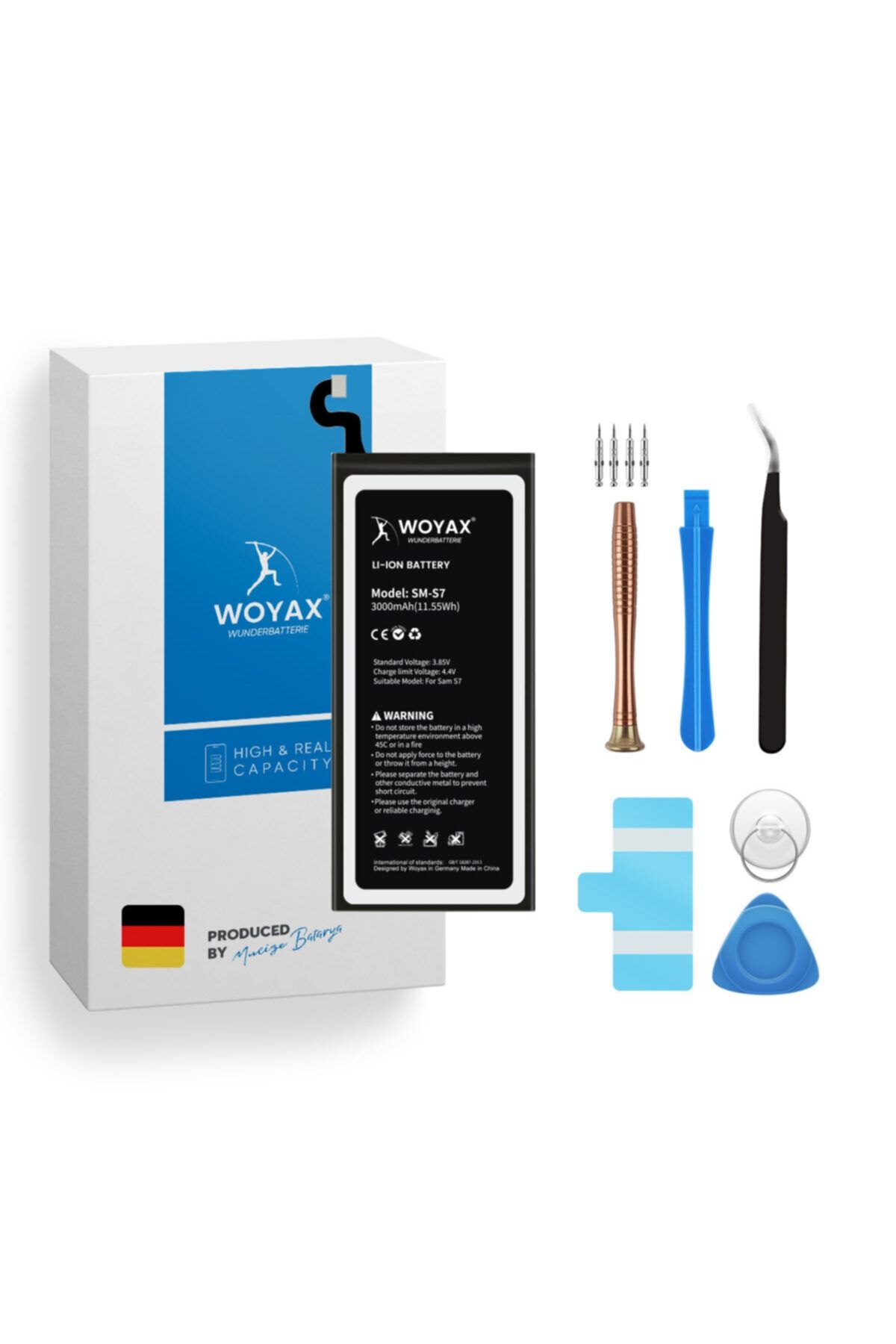 Woyax By Deji Samsung Galaxy S7 Uyumlu Premium Mucize Batarya Eb-bg930abe