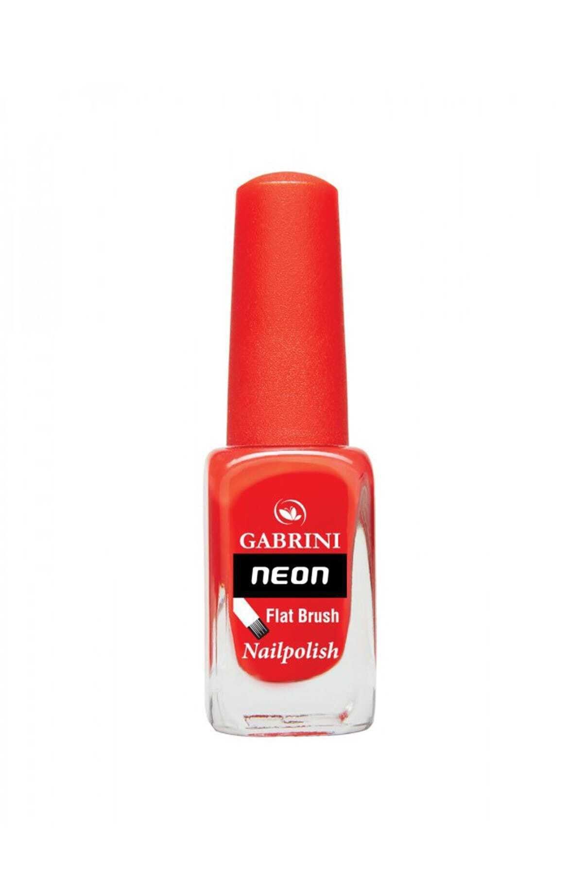 Gabrini Neon Oje - Flat Brush 16 Nar Çiçeği 6 ml 8696814062161