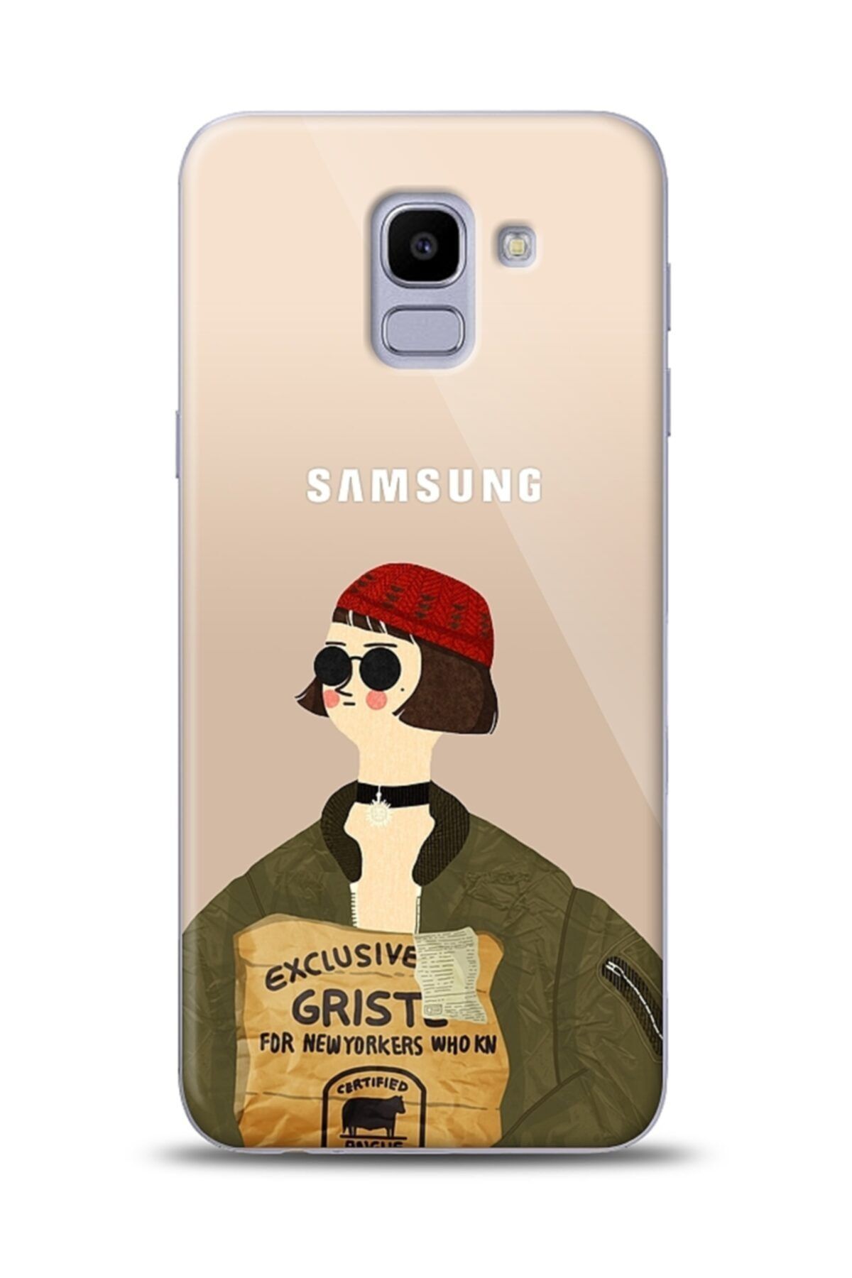 Mobilcadde Samsung Galaxy J6 Uyumlu Leon Mathilda Resimli Kılıf