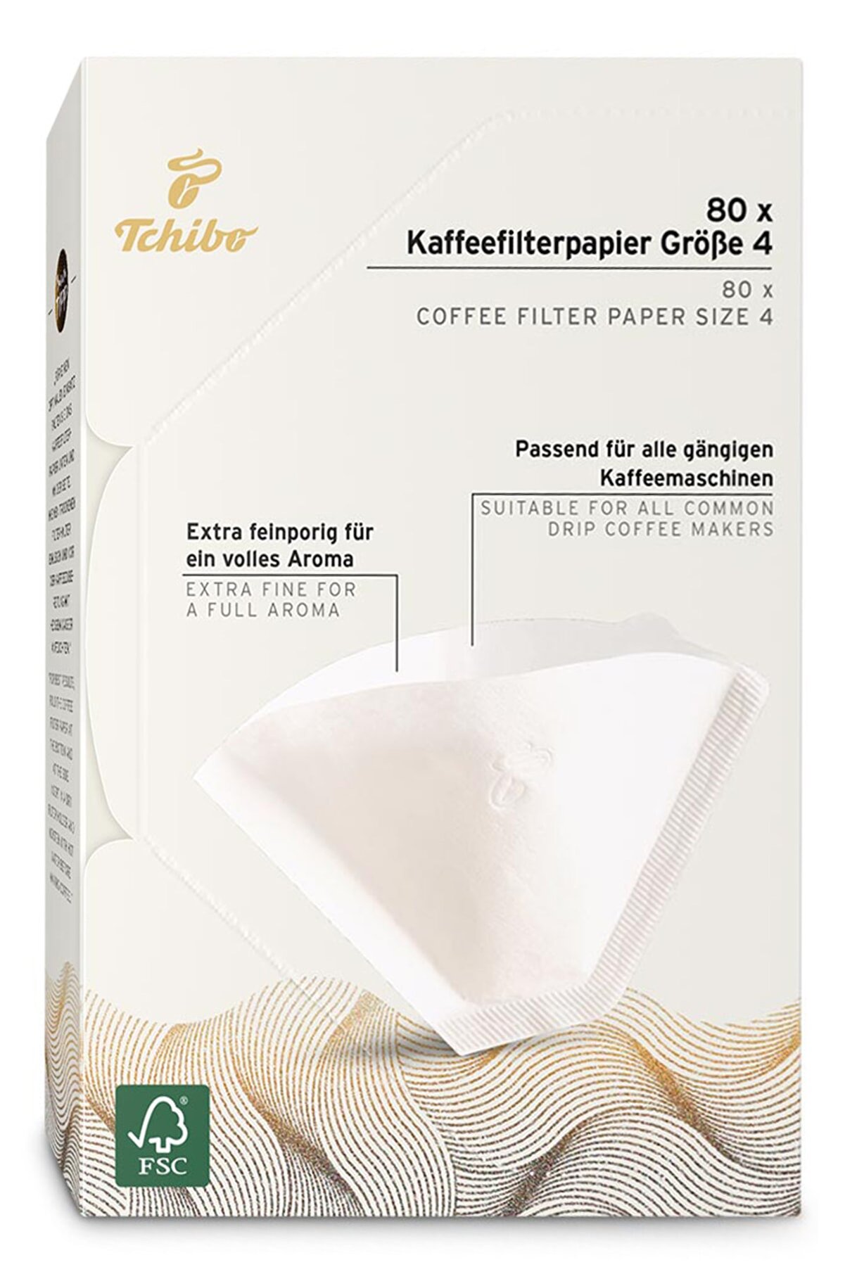 Tchibo Filtre Kahve Kağıdı, Boyut 4, 80 adet