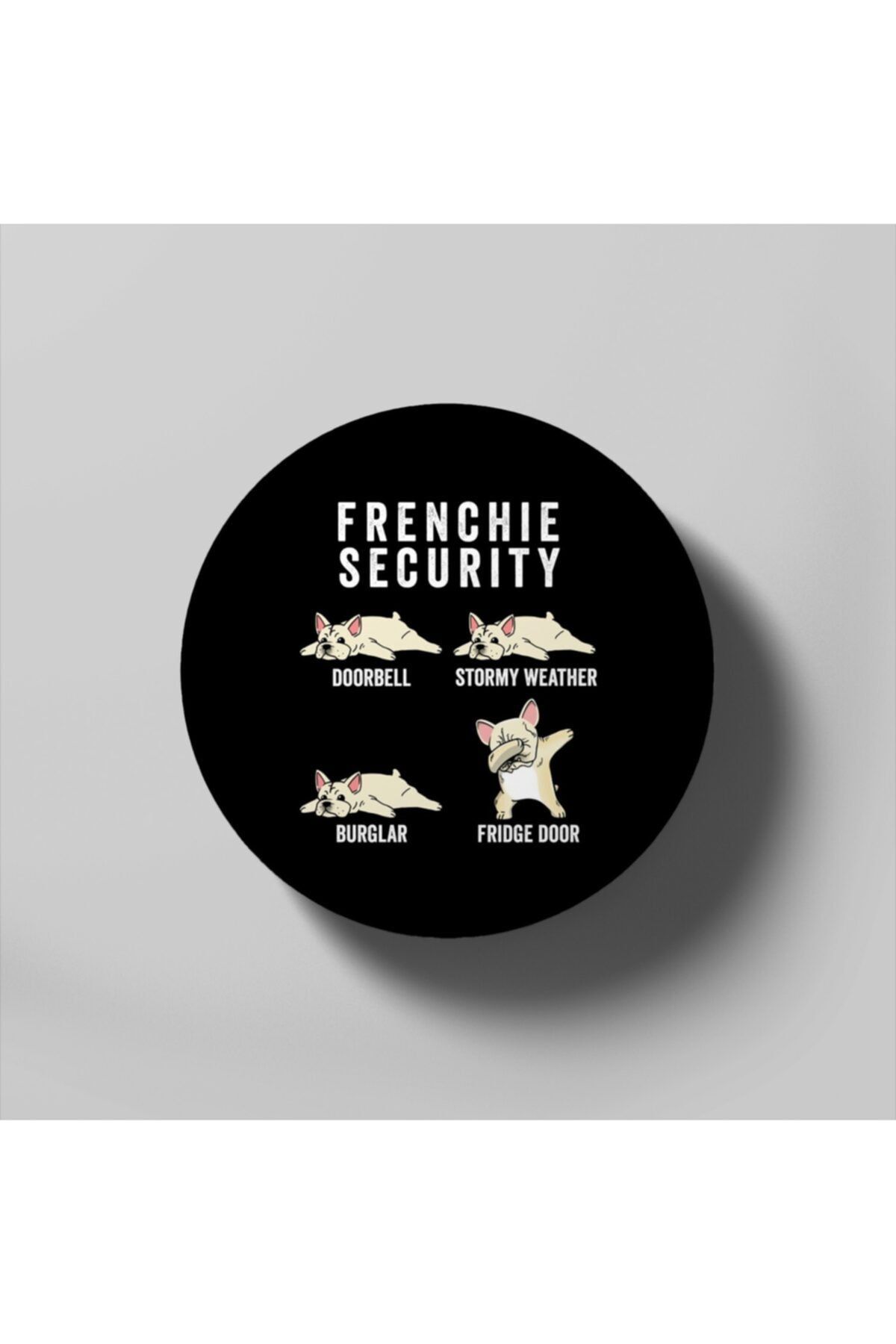 Fizello French Bulldog Security Bardak Altlığı