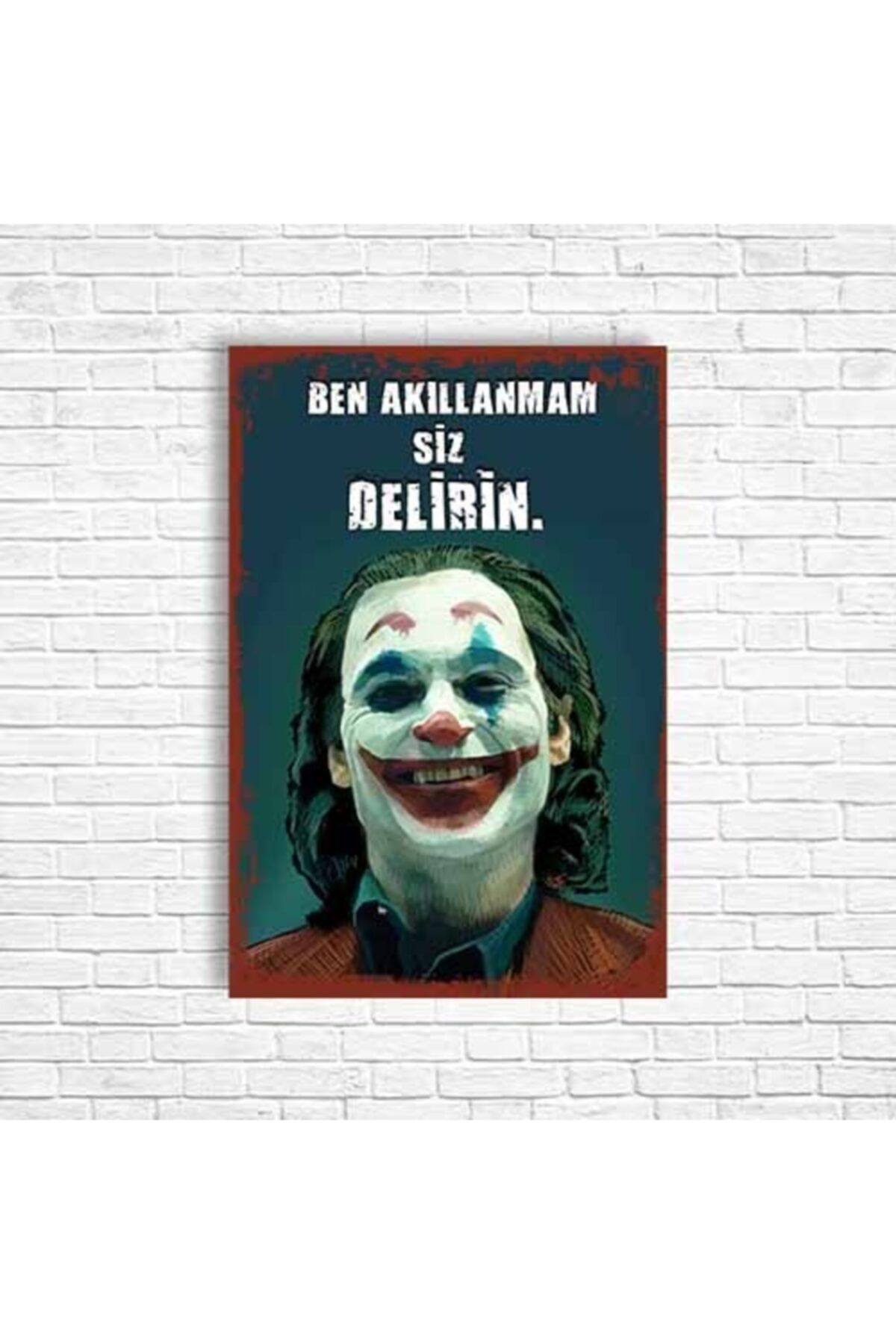 TRENDPOSTER Joker Retro Ahşap Poster